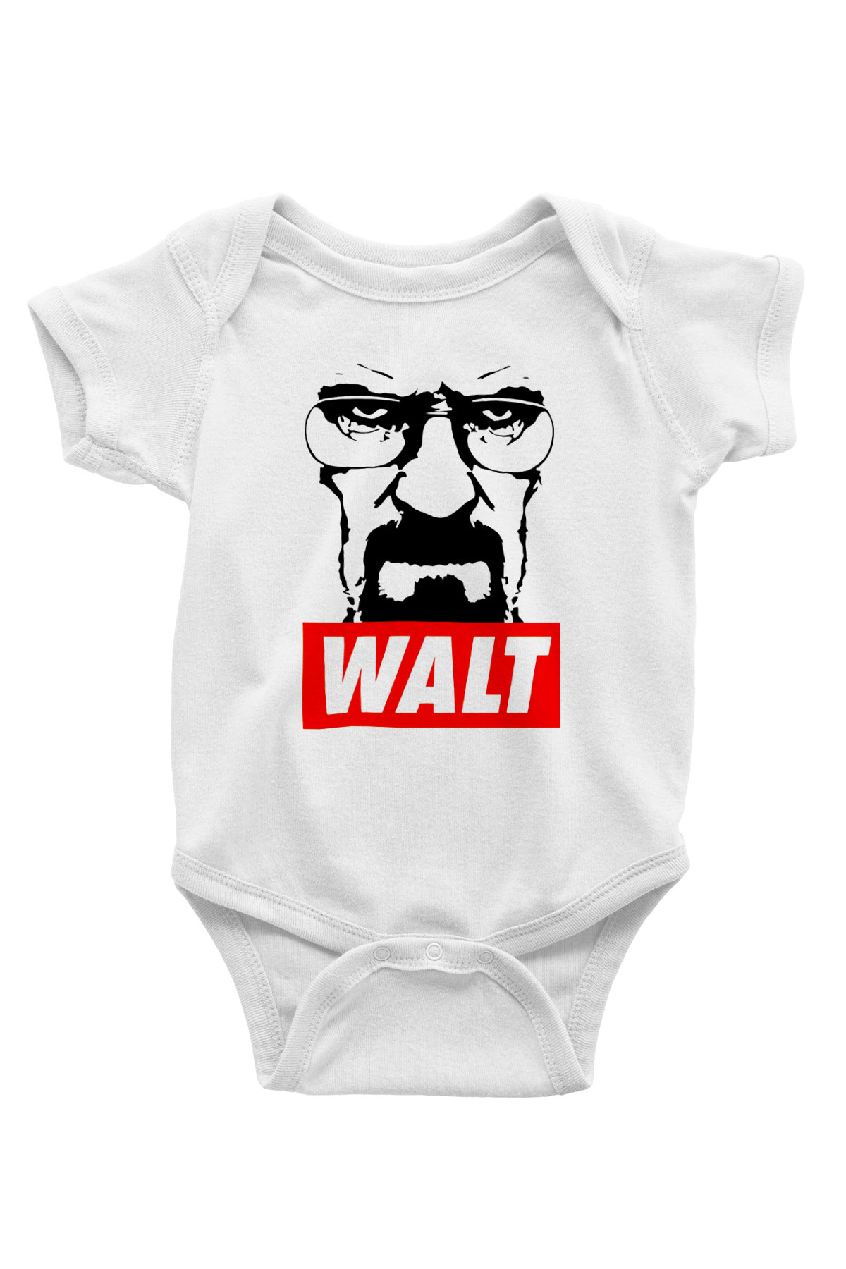 Breaking Bad Heisenberg Baskılı Beyaz Unisex Bebek Body - Zıbın