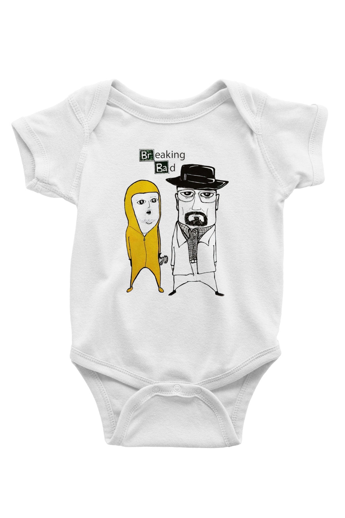 Breaking Bad Heisenberg Baskılı Beyaz Unisex Bebek Body - Zıbın