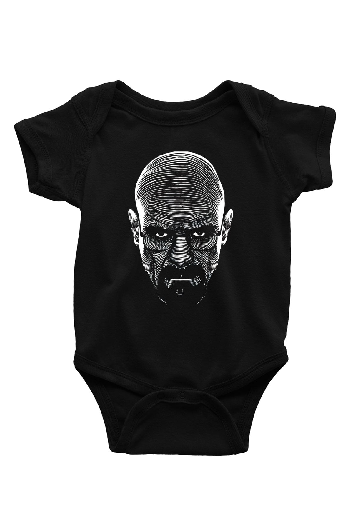 Breaking Bad Heisenberg Baskılı Siyah Bebek Body - Zıbın