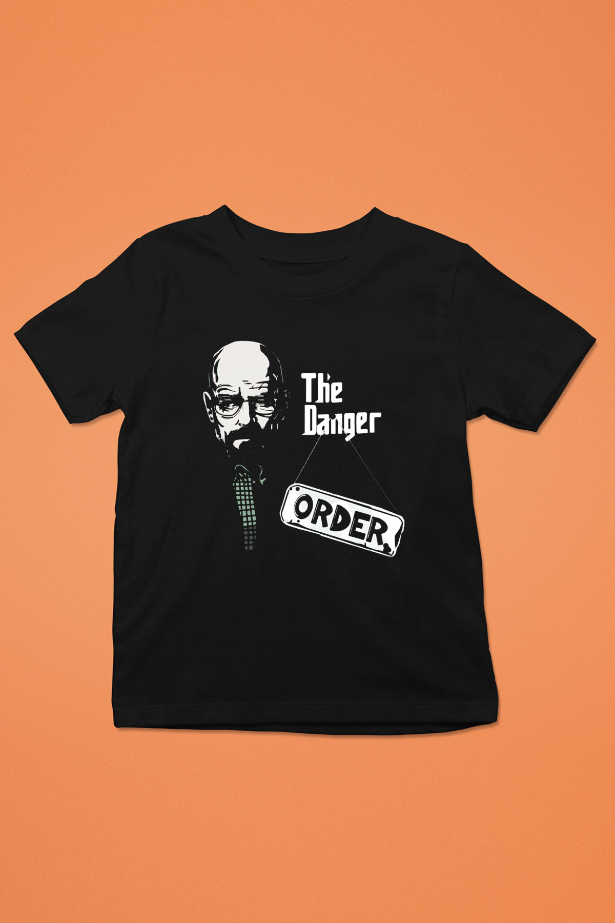 Breaking Bad Heisenberg Baskılı Siyah Unisex Çocuk Tişört