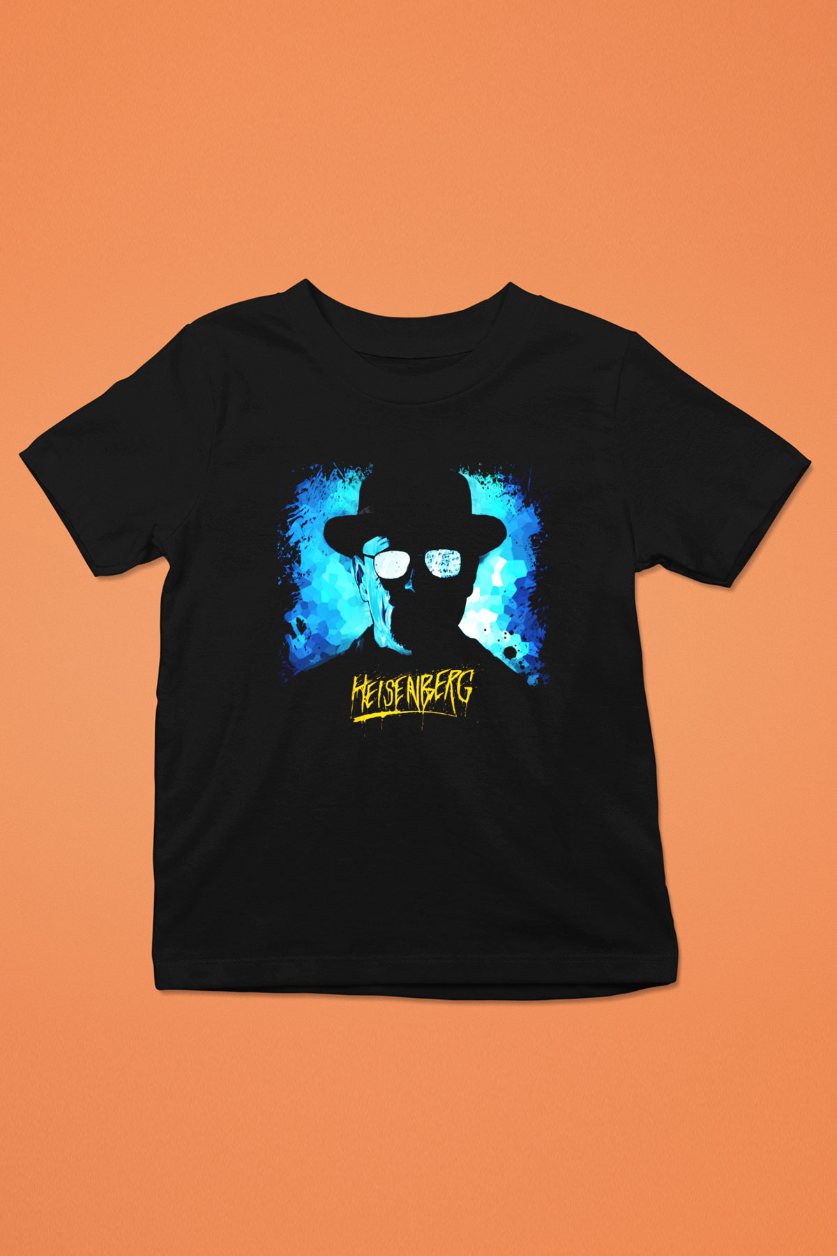 Breaking Bad Heisenberg Baskılı Siyah Unisex Çocuk Tişört