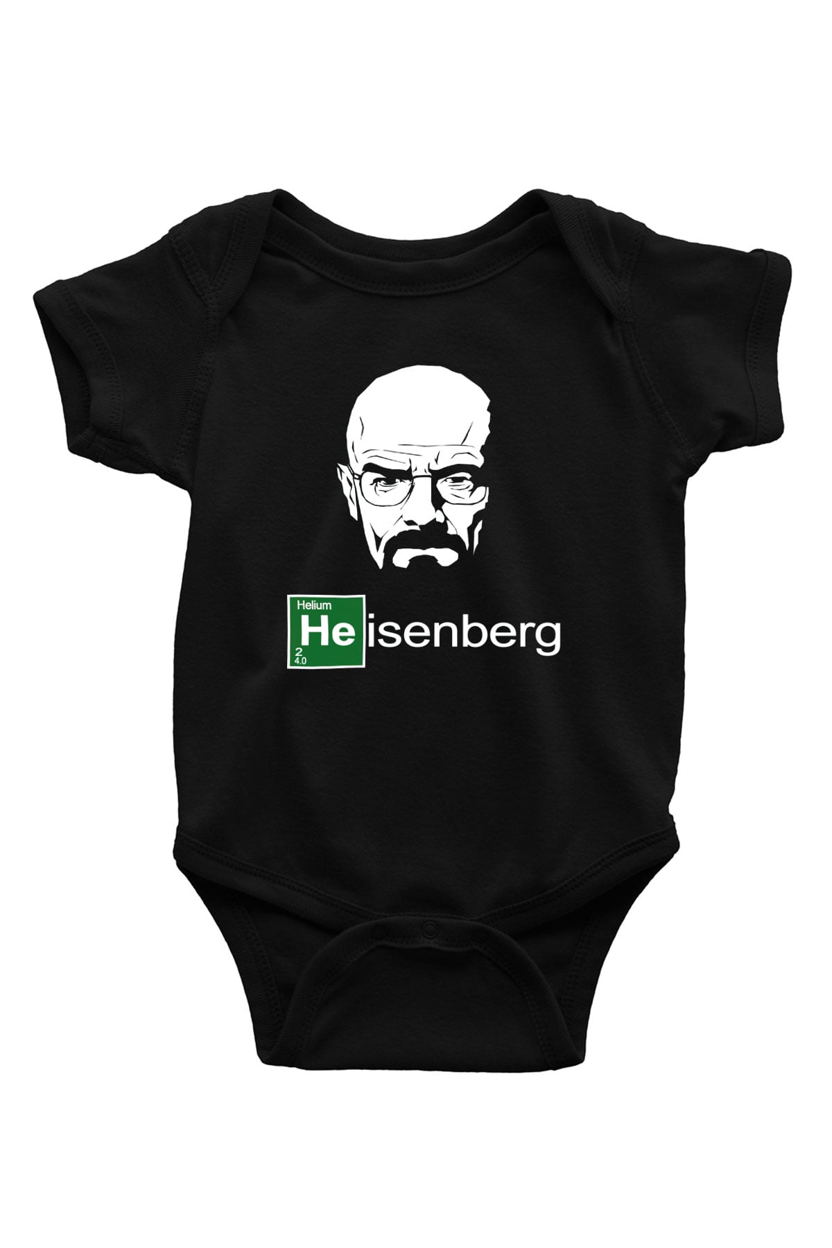 Breaking Bad Heisenberg Baskılı Siyah Bebek Body - Zıbın