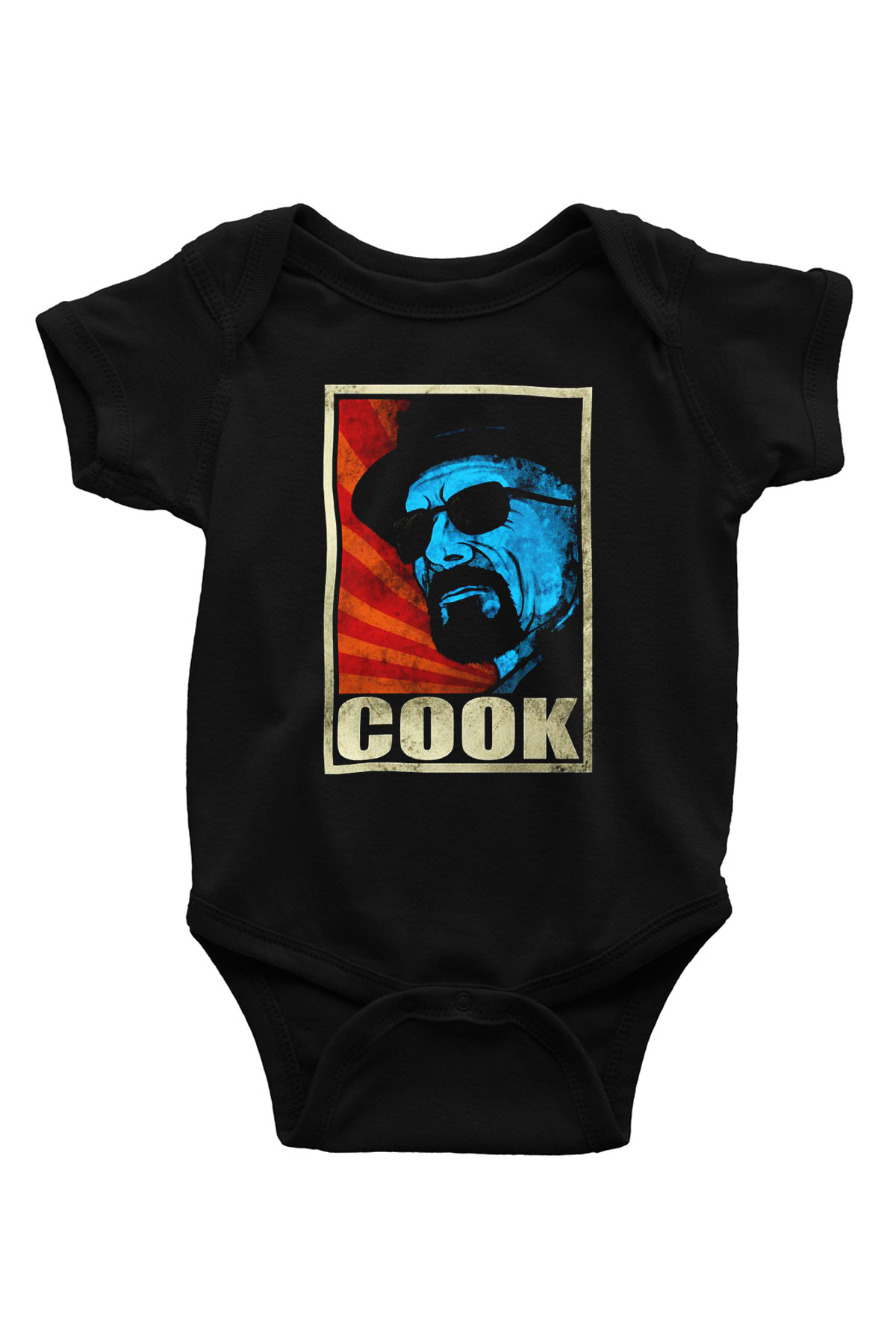 Breaking Bad Heisenberg Baskılı Siyah Bebek Body - Zıbın