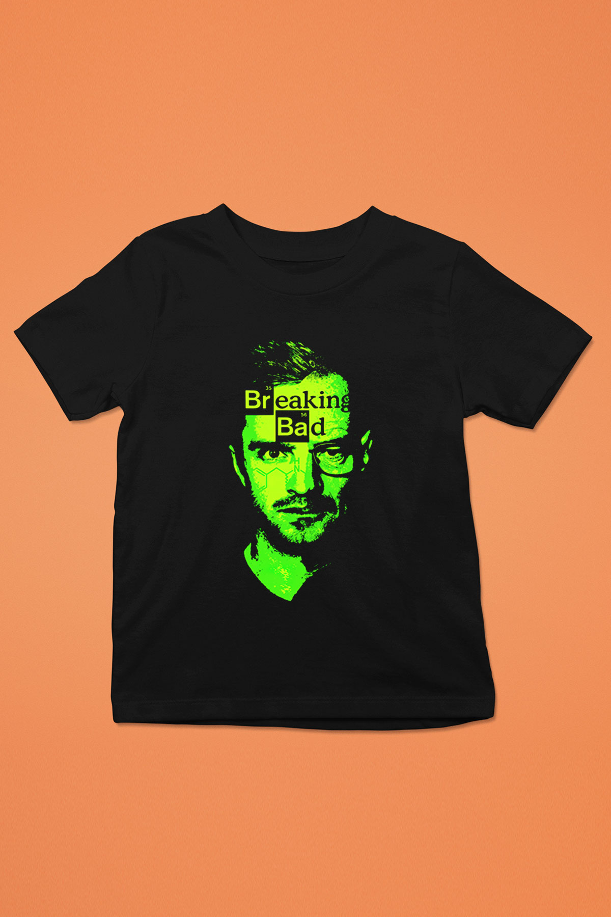 Breaking Bad Heisenberg Baskılı Siyah Unisex Çocuk Tişört