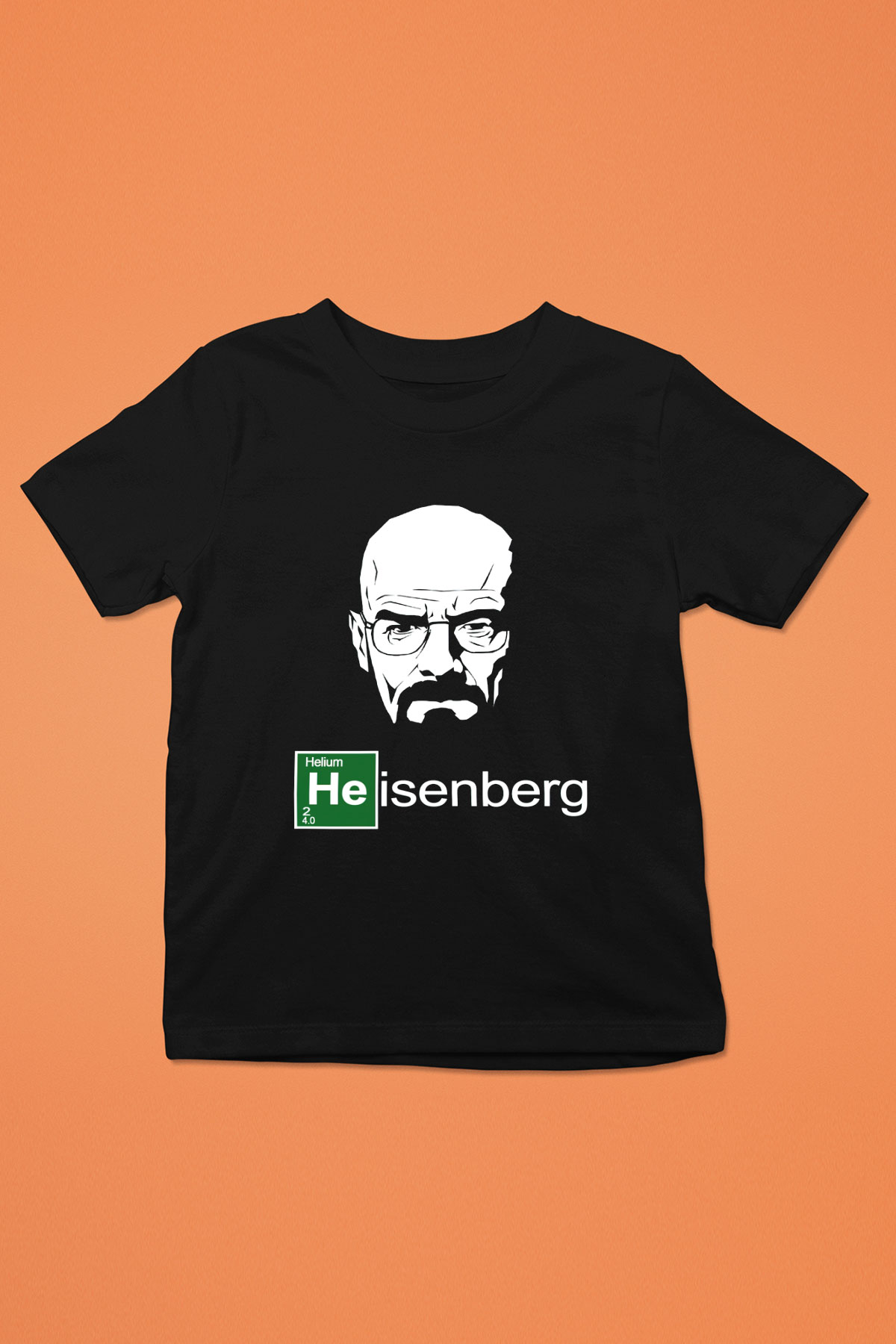 Breaking Bad Heisenberg Baskılı Siyah Unisex Çocuk Tişört