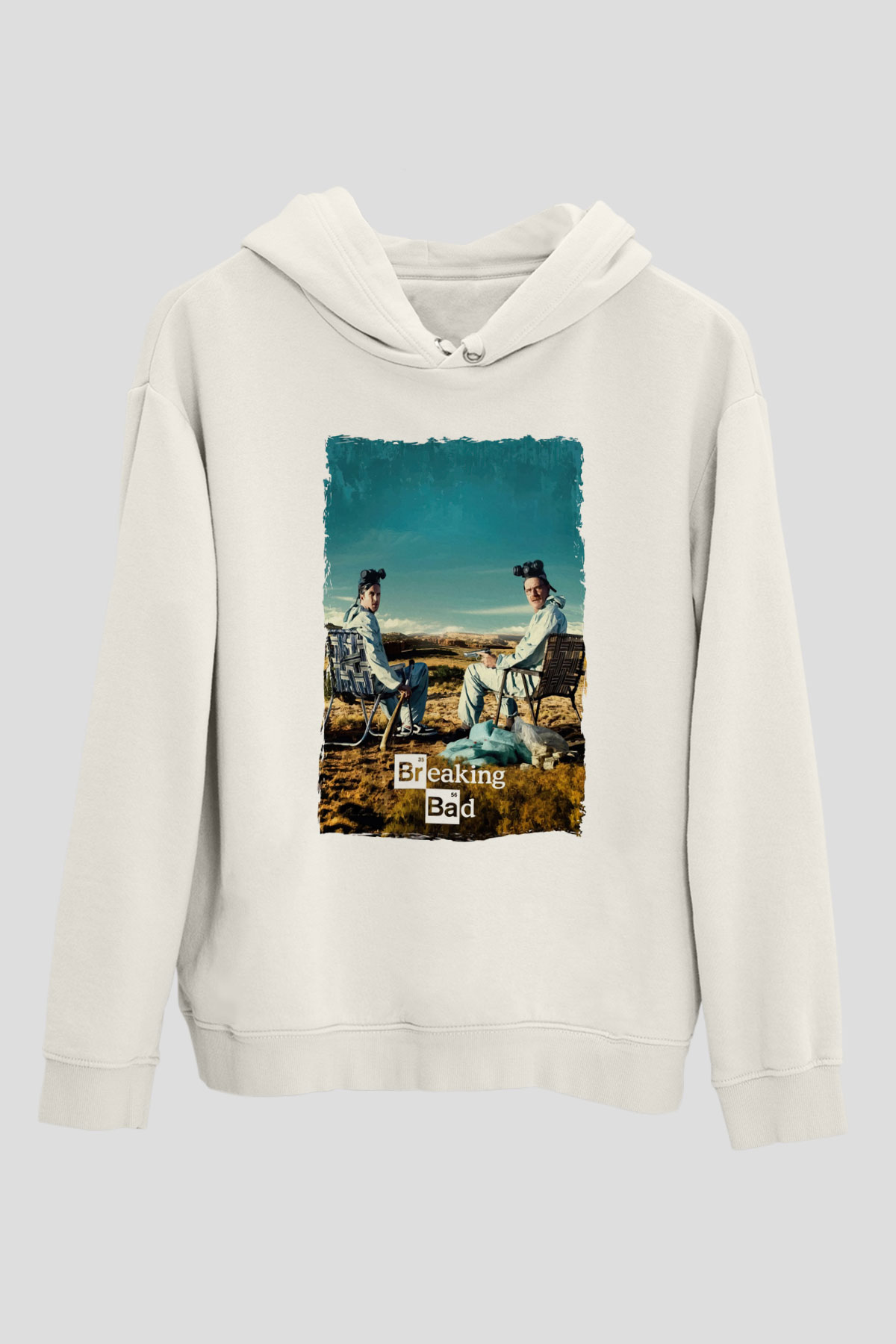 Breaking Bad Heisenberg Beyaz Unisex Hoodie