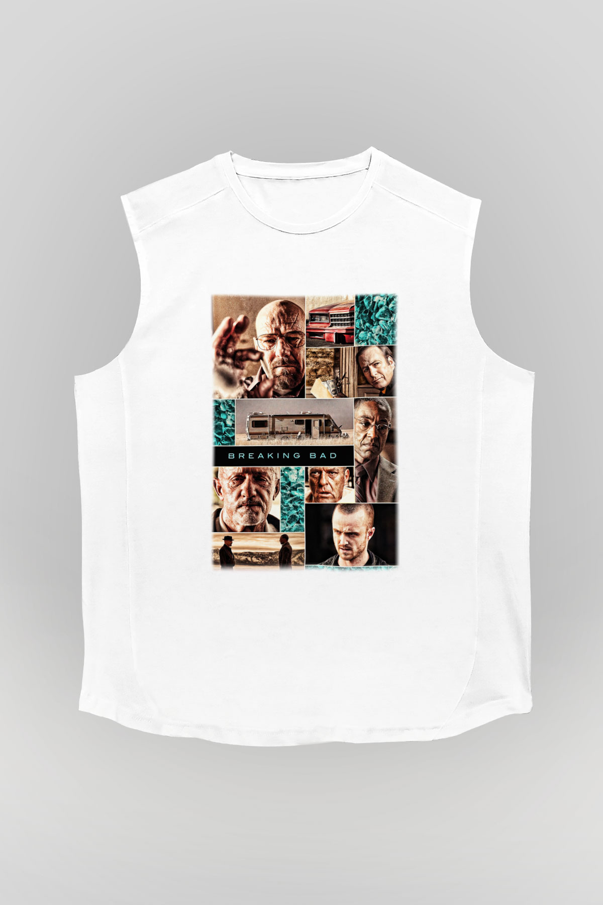 Breaking Bad Heisenberg Beyaz Unisex Kolsuz Tişört