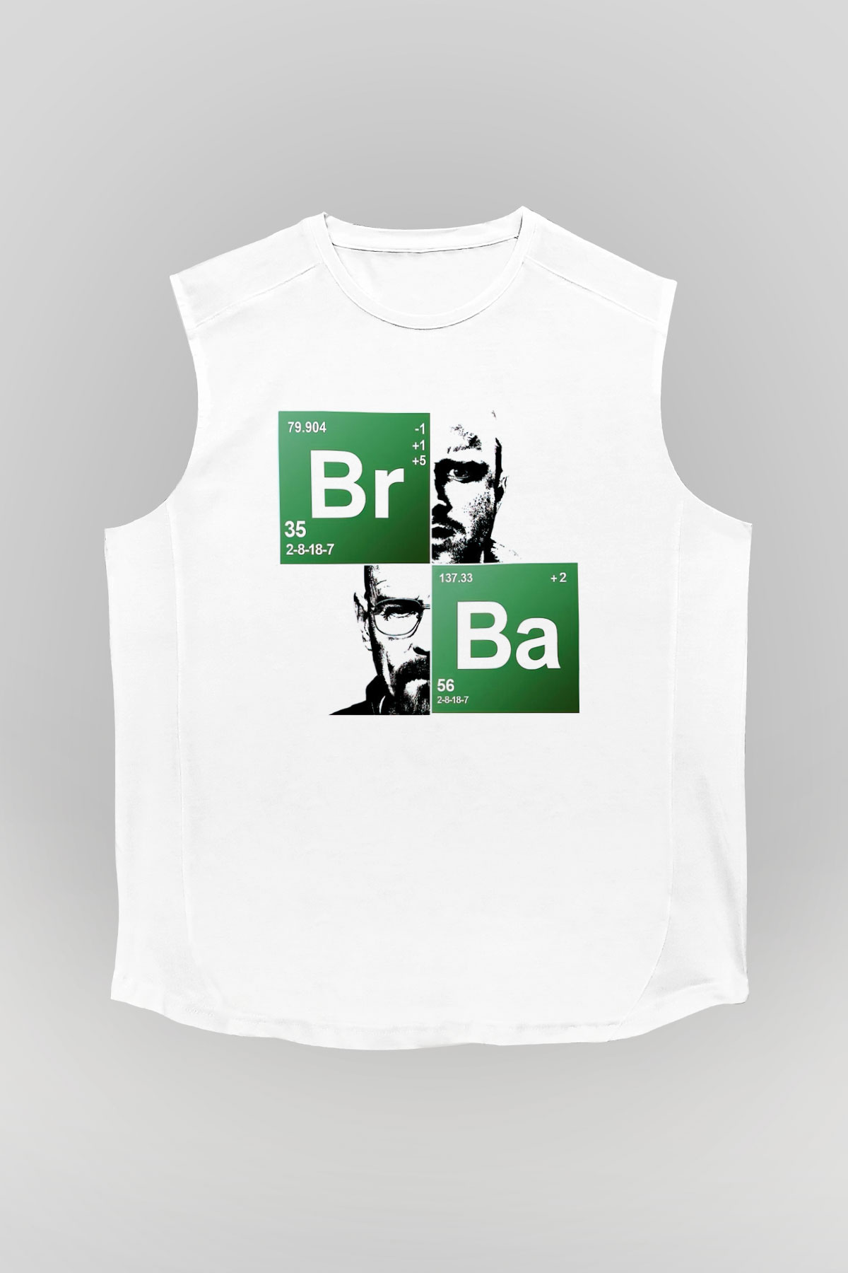 Breaking Bad Heisenberg Beyaz Unisex Kolsuz Tişört