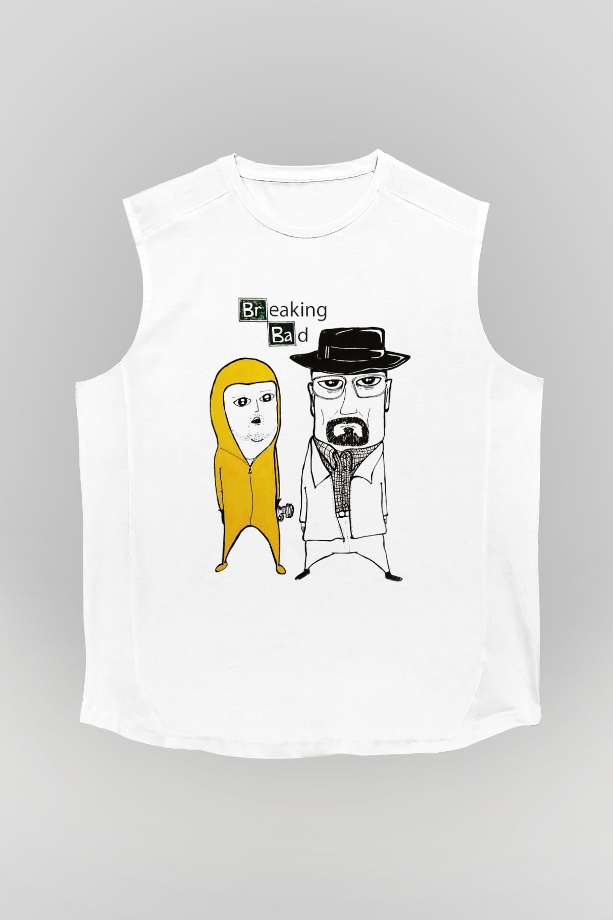 Breaking Bad Heisenberg Beyaz Unisex Kolsuz Tişört