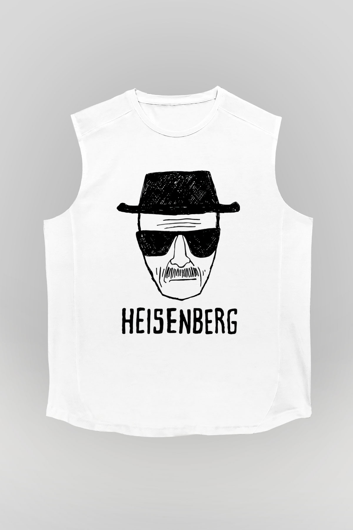 Breaking Bad Heisenberg Beyaz Unisex Kolsuz Tişört