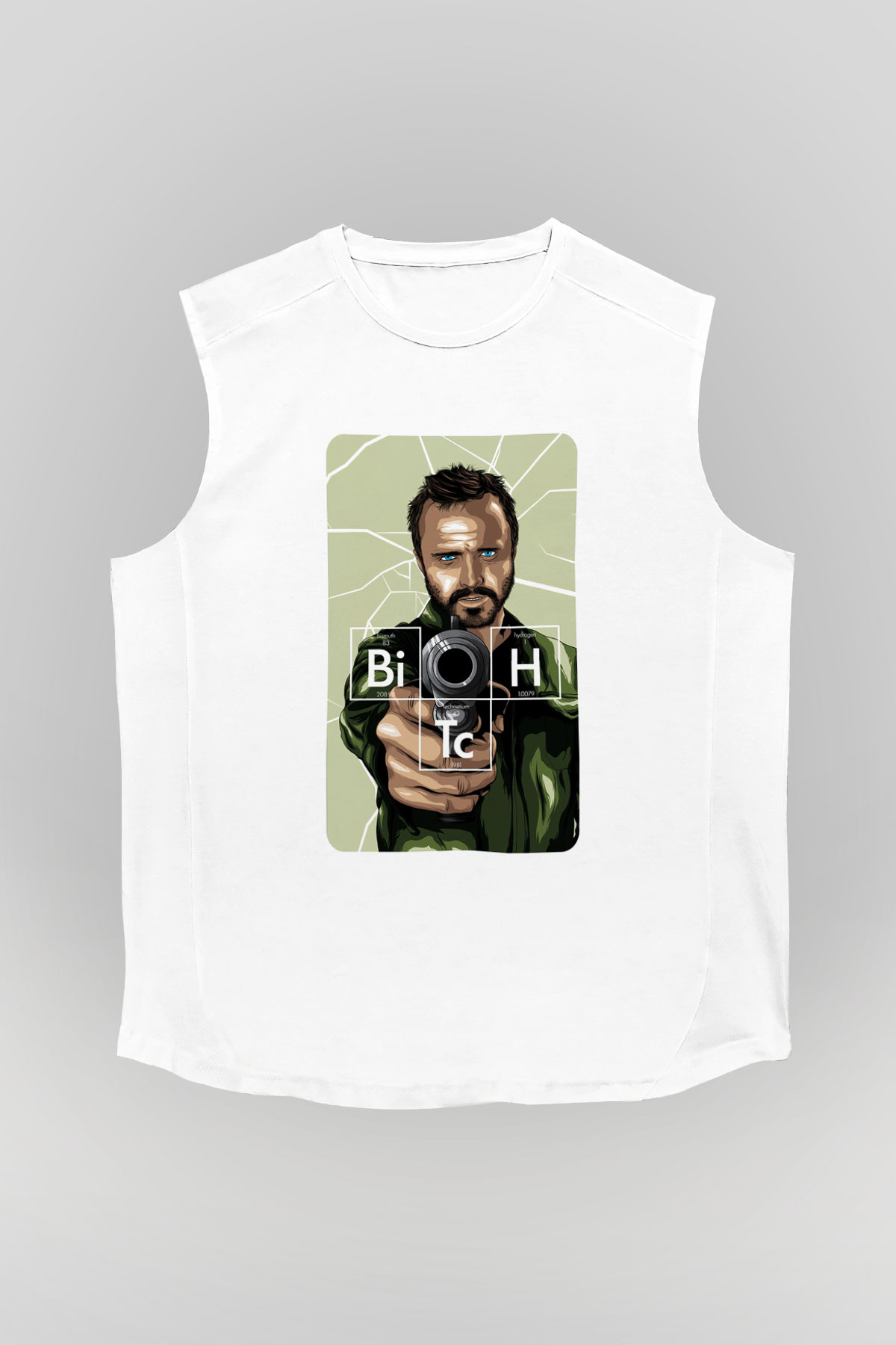 Breaking Bad Heisenberg Beyaz Unisex Kolsuz Tişört