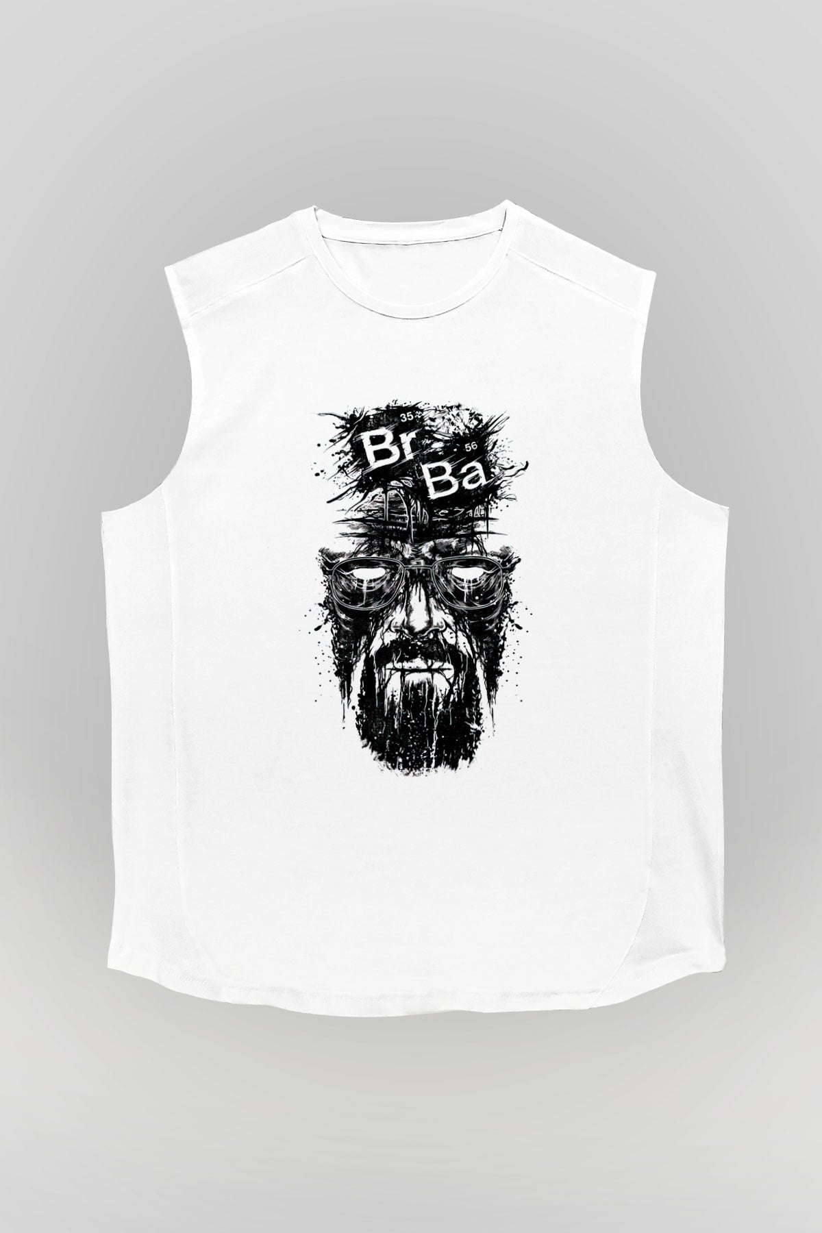Breaking Bad Heisenberg Beyaz Unisex Kolsuz Tişört