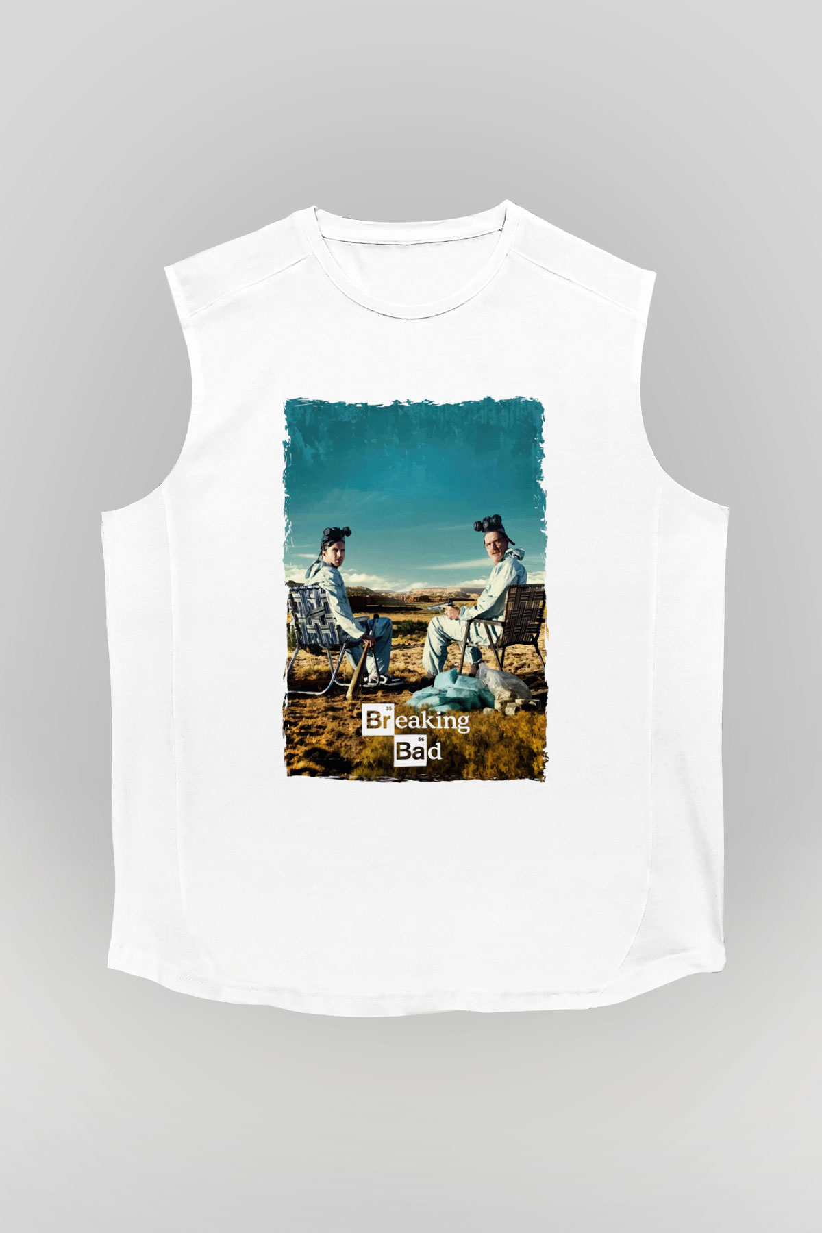 Breaking Bad Heisenberg Beyaz Unisex Kolsuz Tişört
