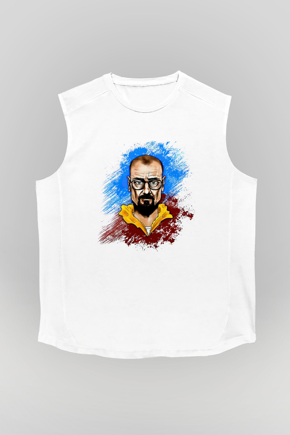 Breaking Bad Heisenberg Beyaz Unisex Kolsuz Tişört