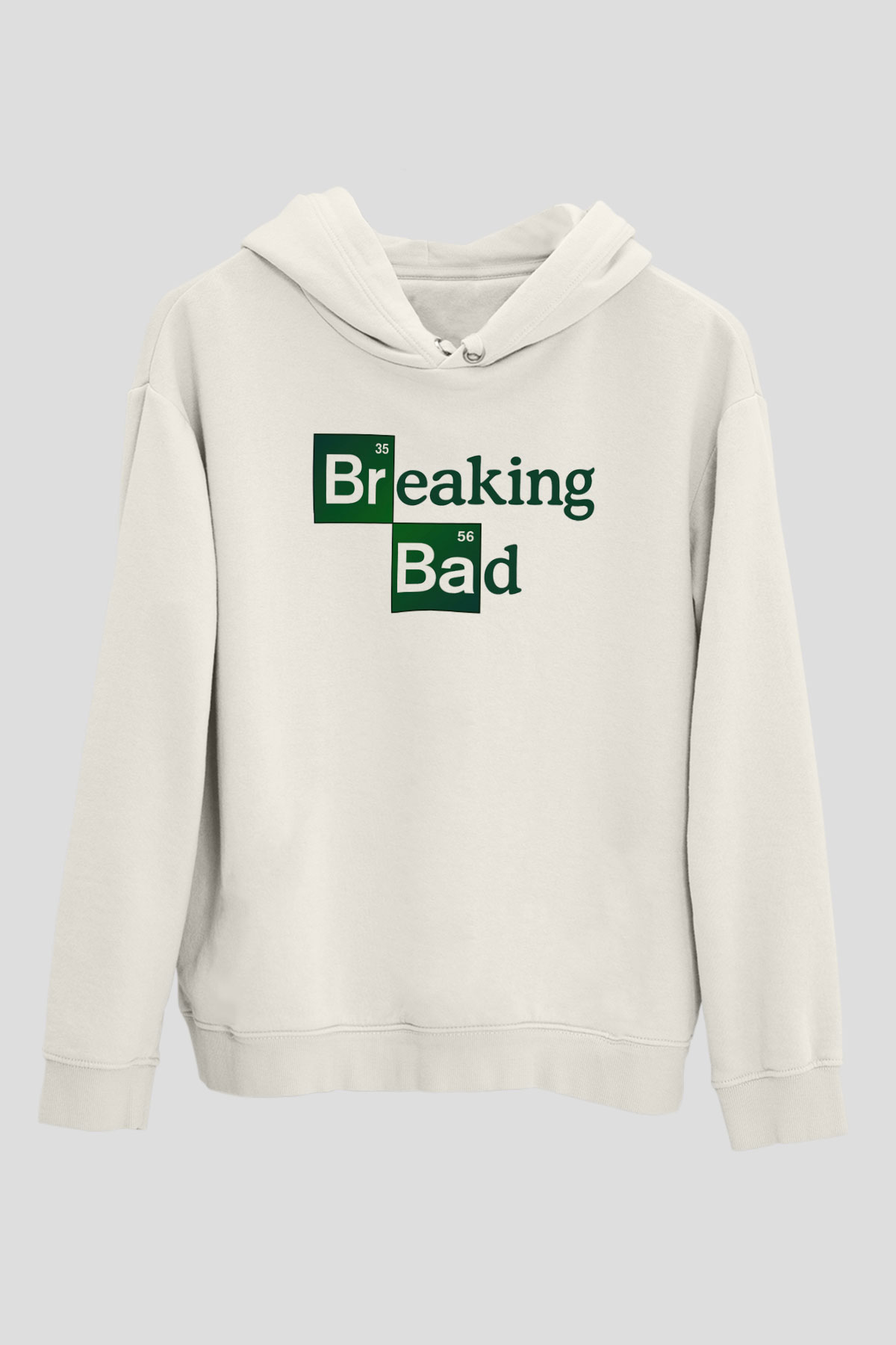 Breaking Bad Heisenberg Beyaz Unisex Kapşonlu Sweatshirt