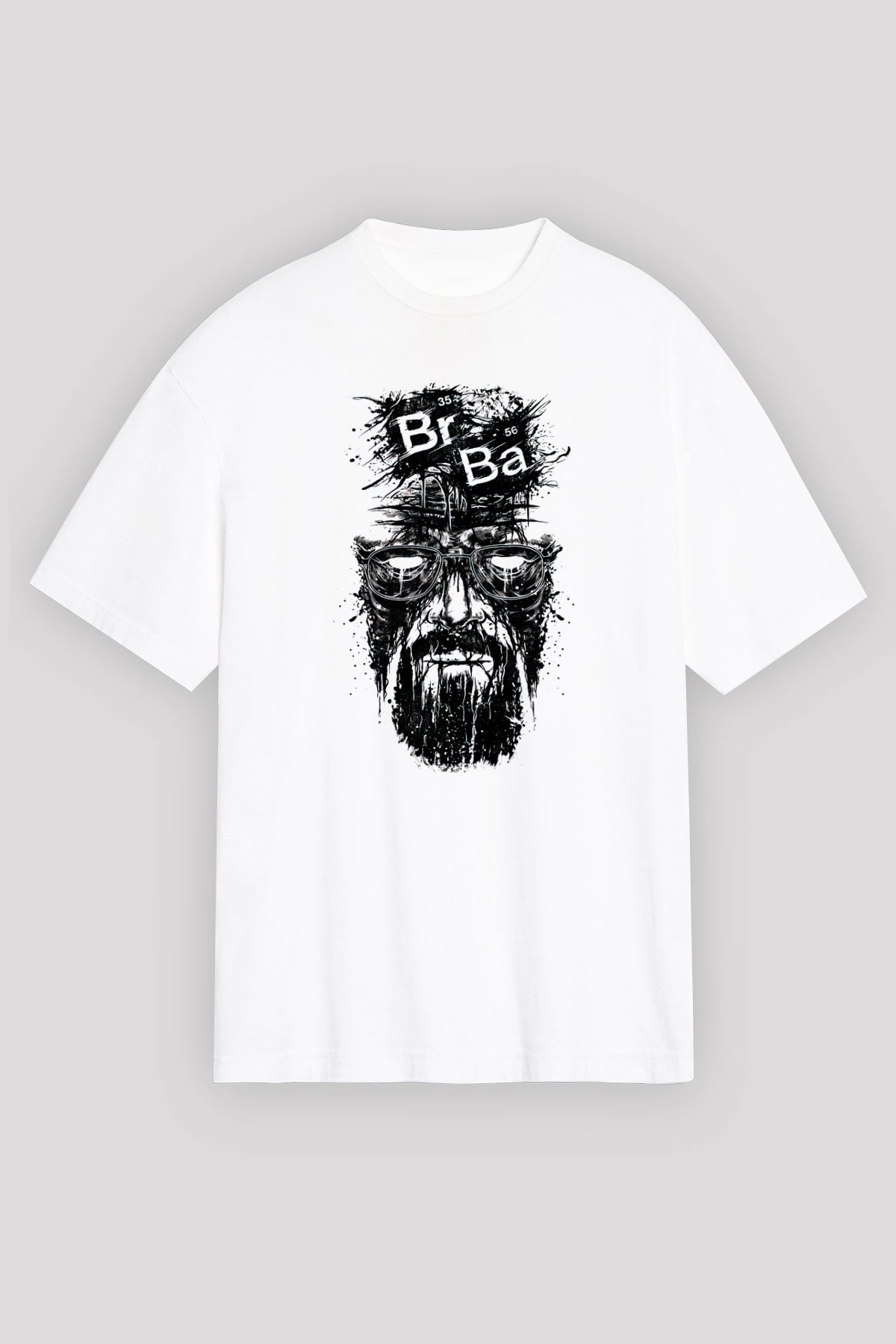 Breaking Bad Heisenberg Beyaz Unisex Oversize Tişört T-Shirt