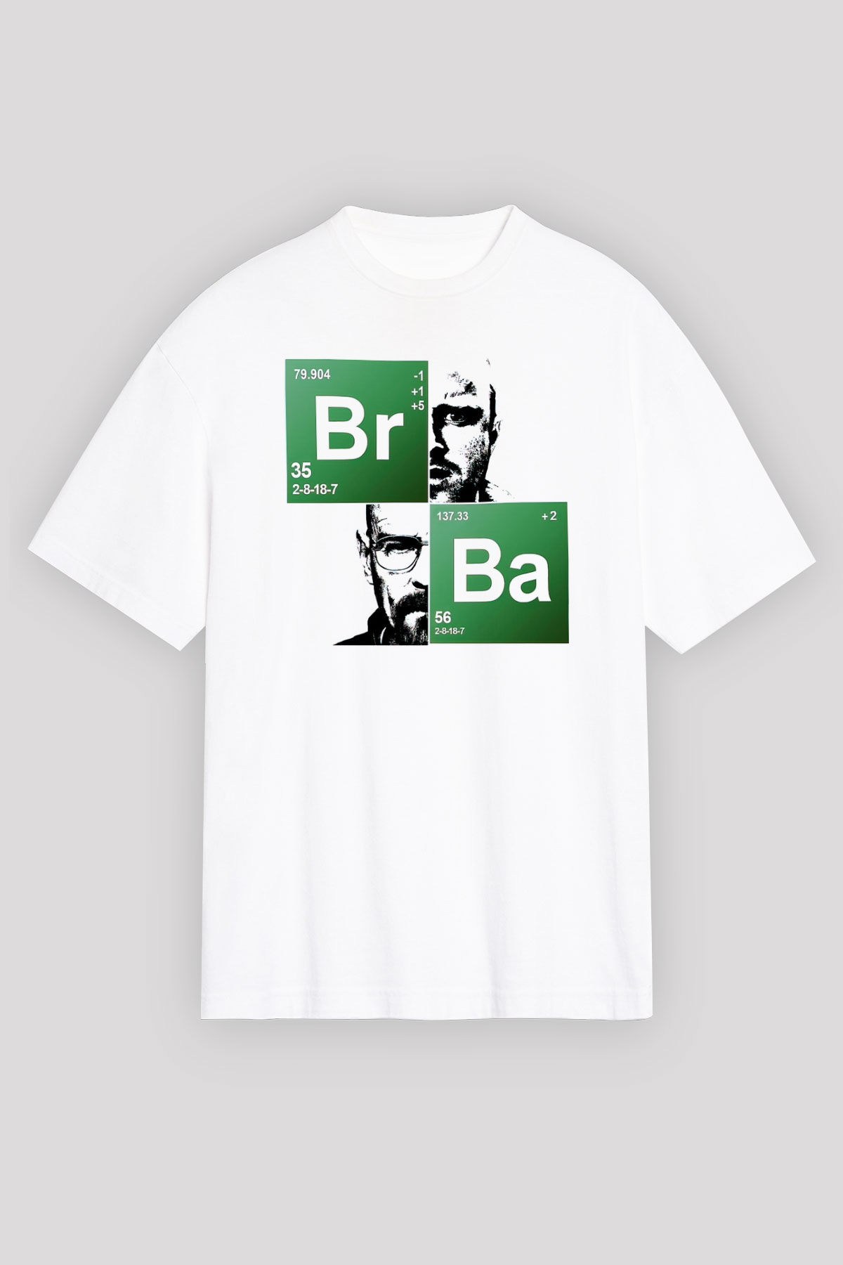 Breaking Bad Heisenberg Beyaz Unisex Oversize Tişört T-Shirt