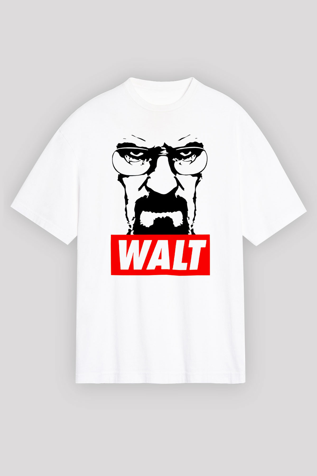 Breaking Bad Heisenberg Beyaz Unisex Oversize Tişört T-Shirt