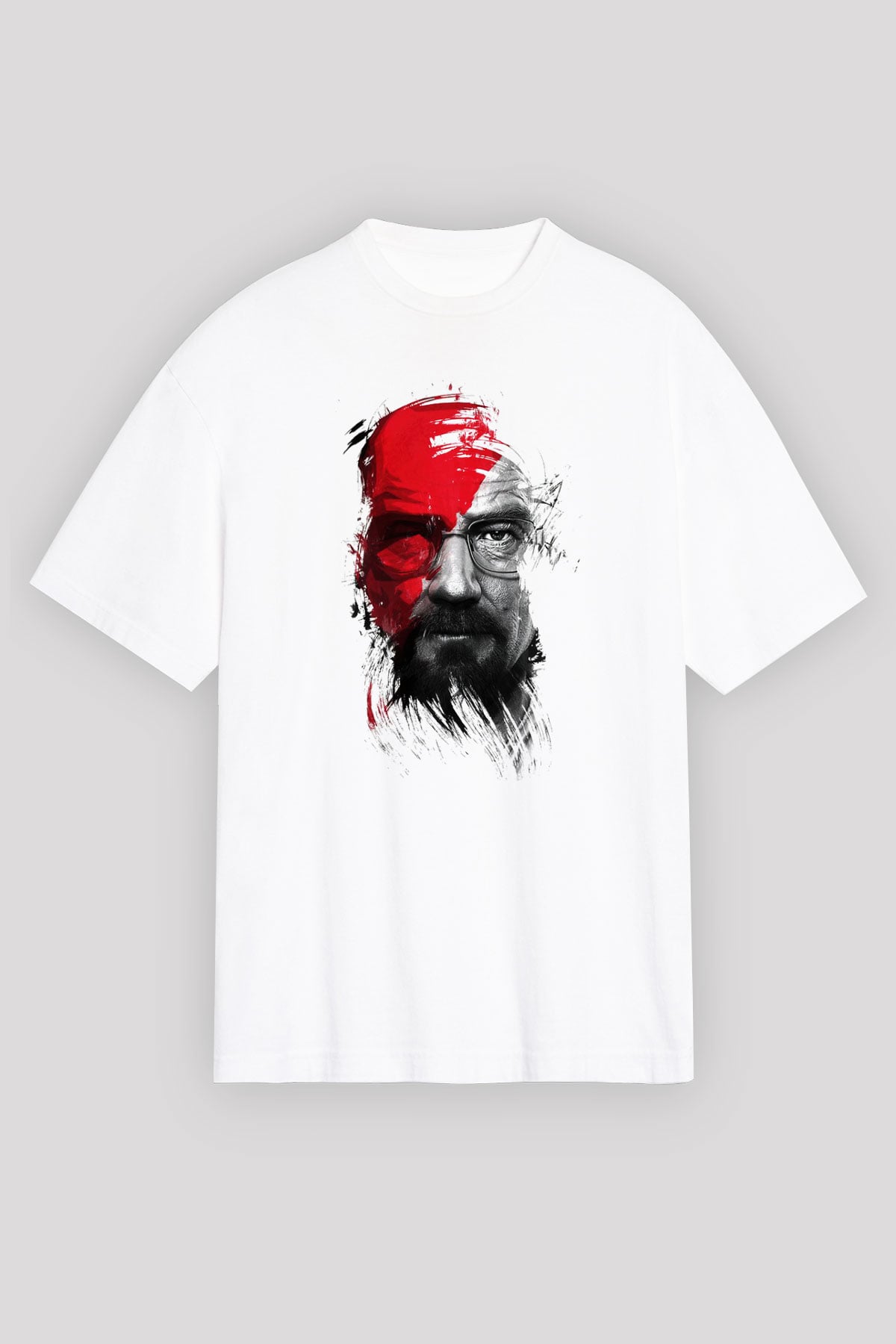 Breaking Bad Heisenberg Beyaz Unisex Oversize Tişört T-Shirt