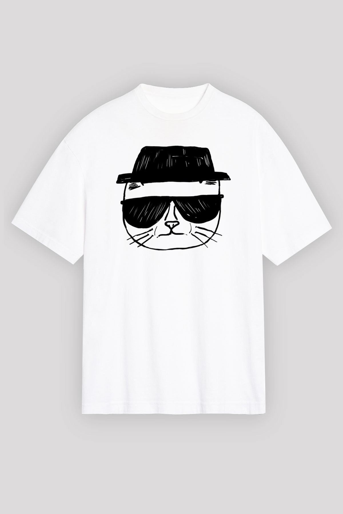 Breaking Bad Heisenberg Beyaz Unisex Oversize Tişört T-Shirt