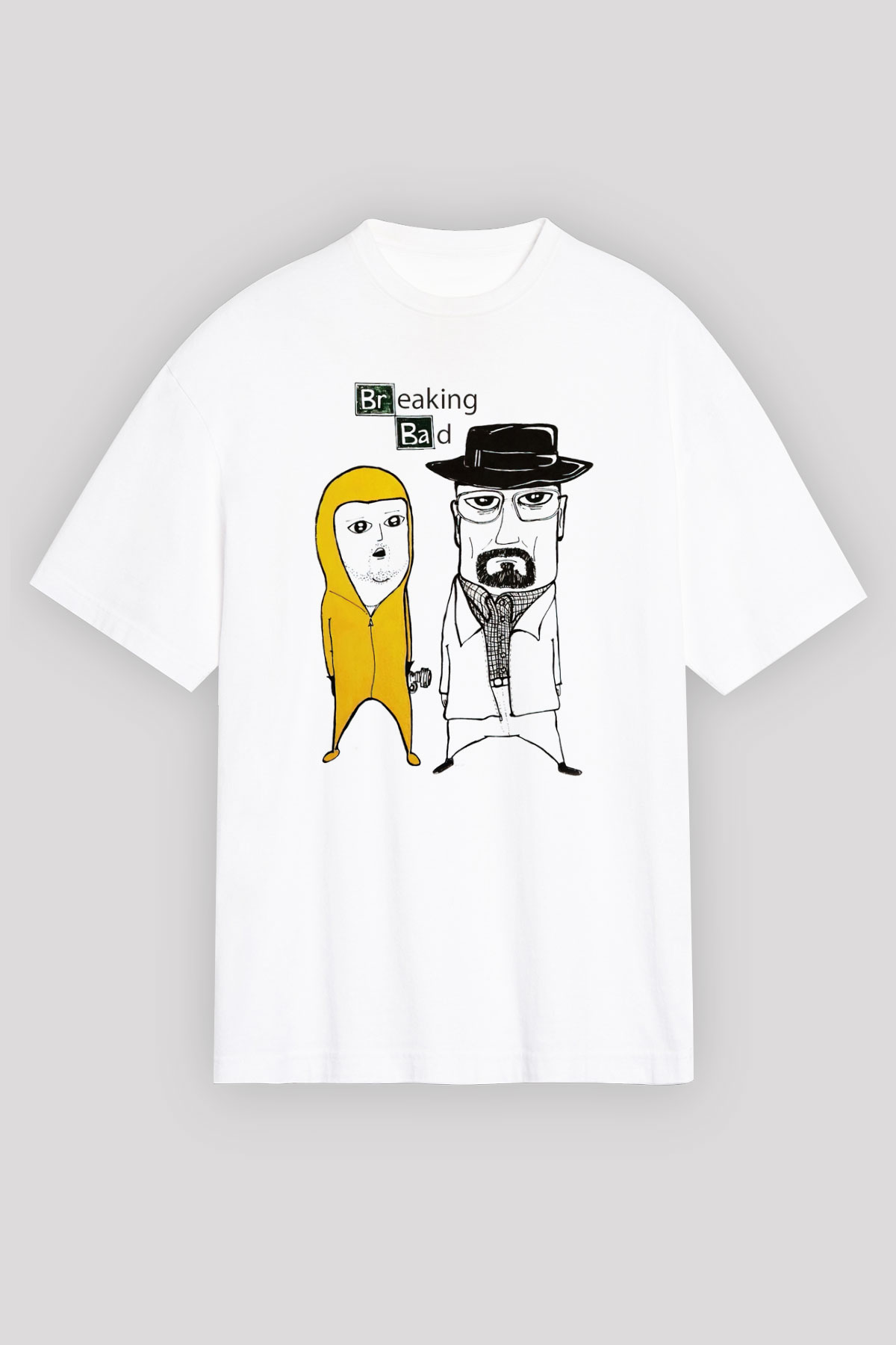 Breaking Bad Heisenberg Beyaz Unisex Oversize Tişört T-Shirt