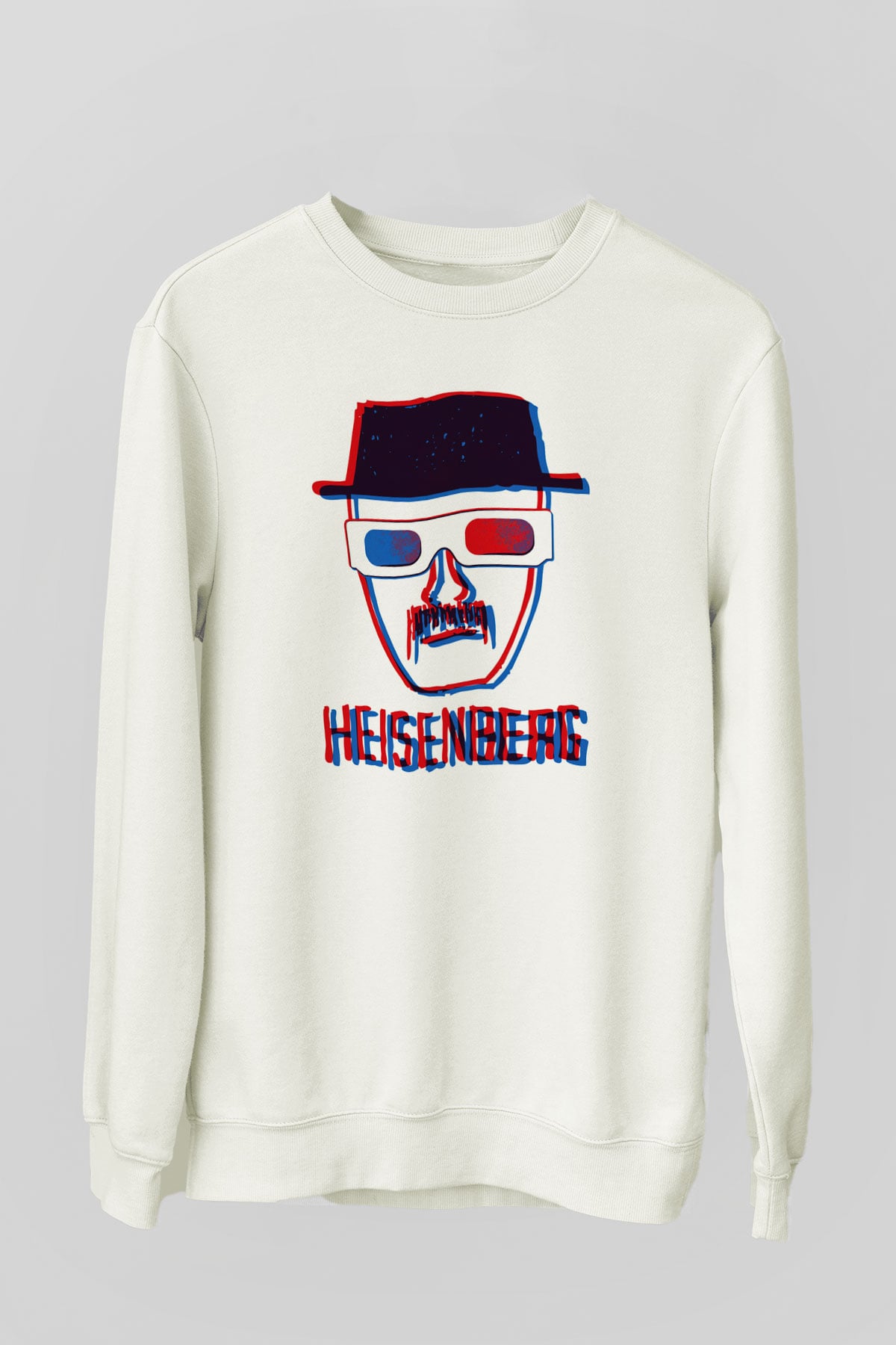 Breaking Bad Heisenberg Beyaz Unisex Sweatshirt