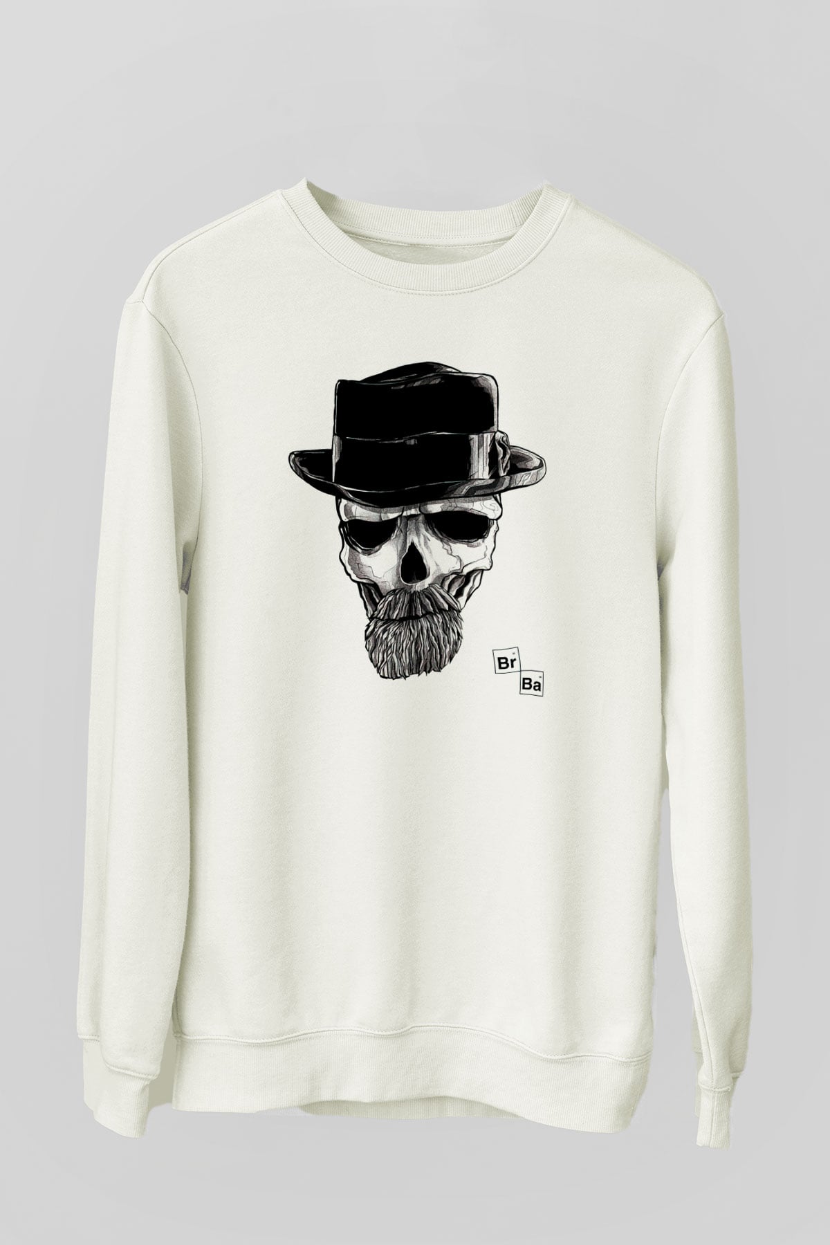 Breaking Bad Heisenberg Beyaz Unisex Sweatshirt
