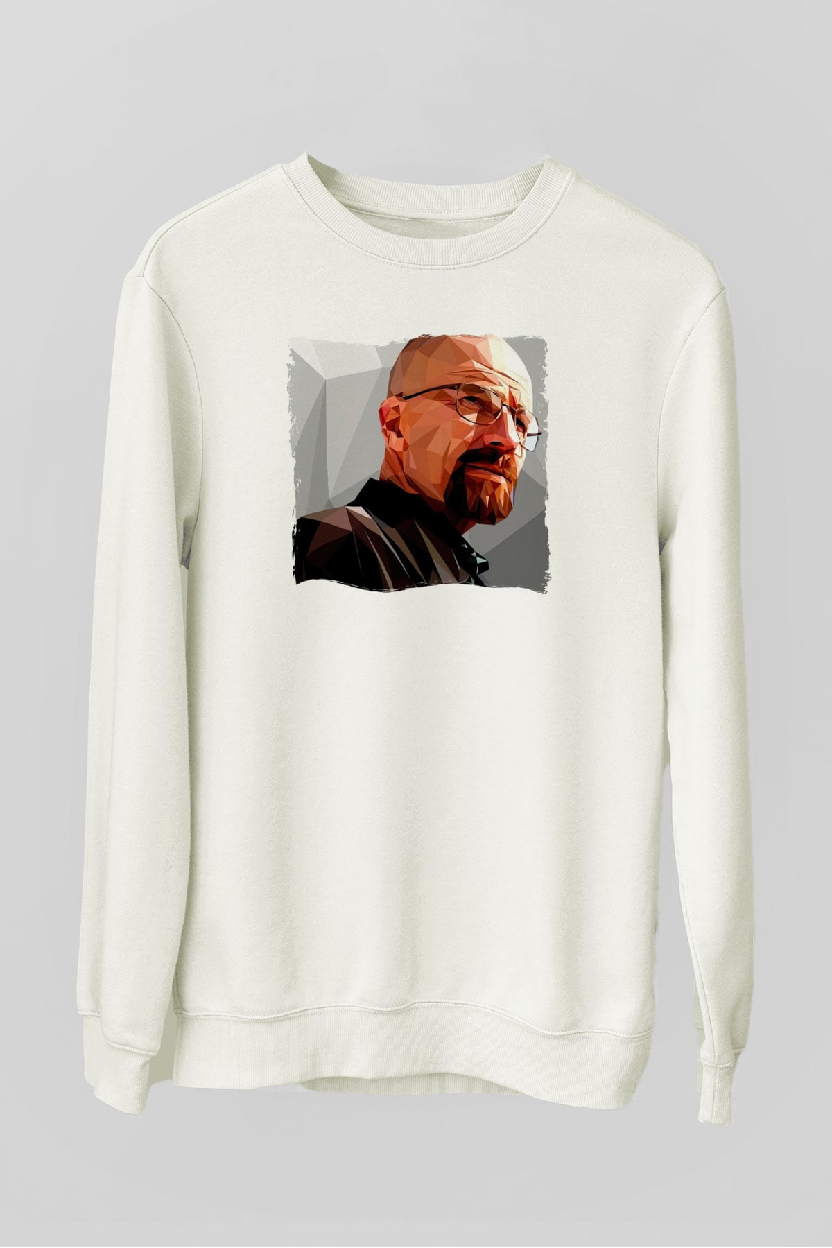 Breaking Bad Heisenberg Beyaz Unisex Sweatshirt