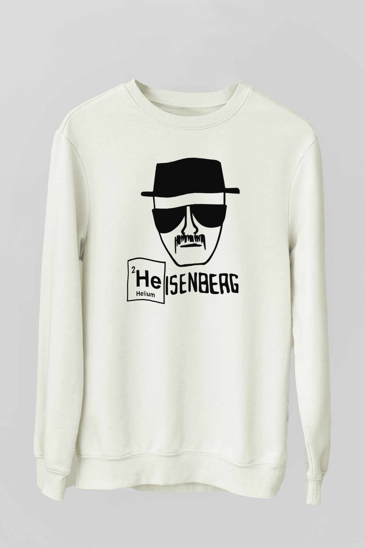 Breaking Bad Heisenberg Beyaz Unisex Sweatshirt