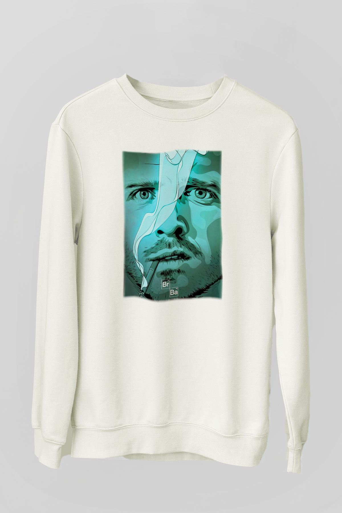 Breaking Bad Heisenberg Beyaz Unisex Sweatshirt