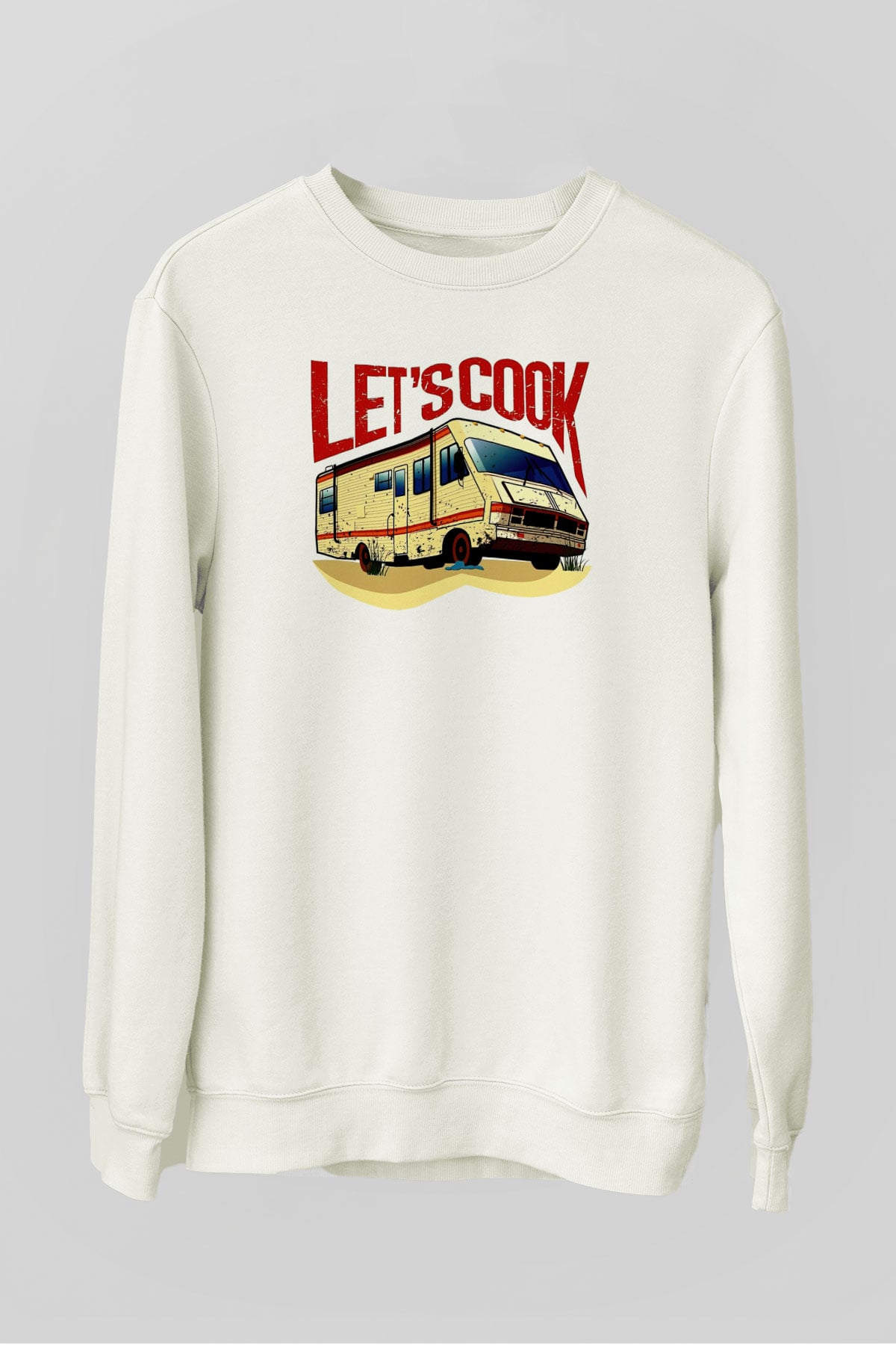 Breaking Bad Heisenberg Beyaz Unisex Sweatshirt