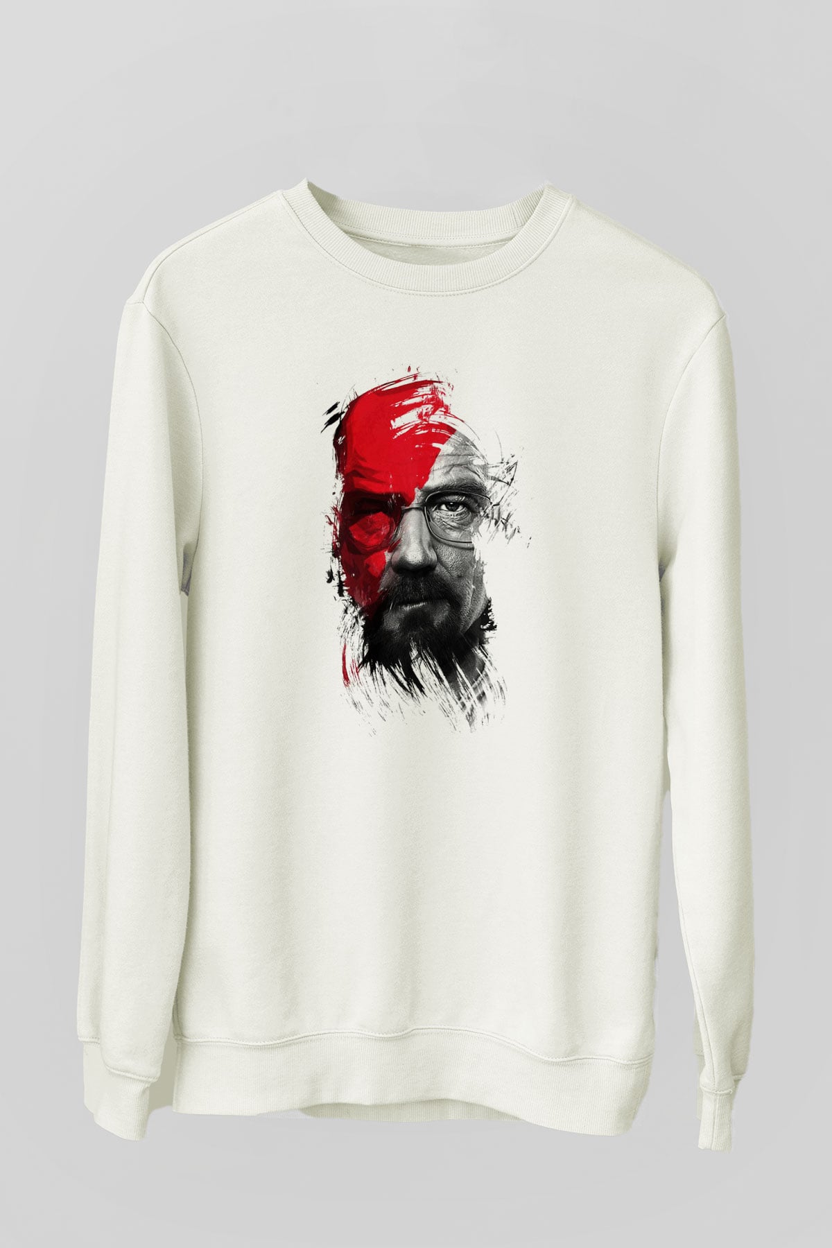 Breaking Bad Heisenberg Beyaz Unisex Sweatshirt