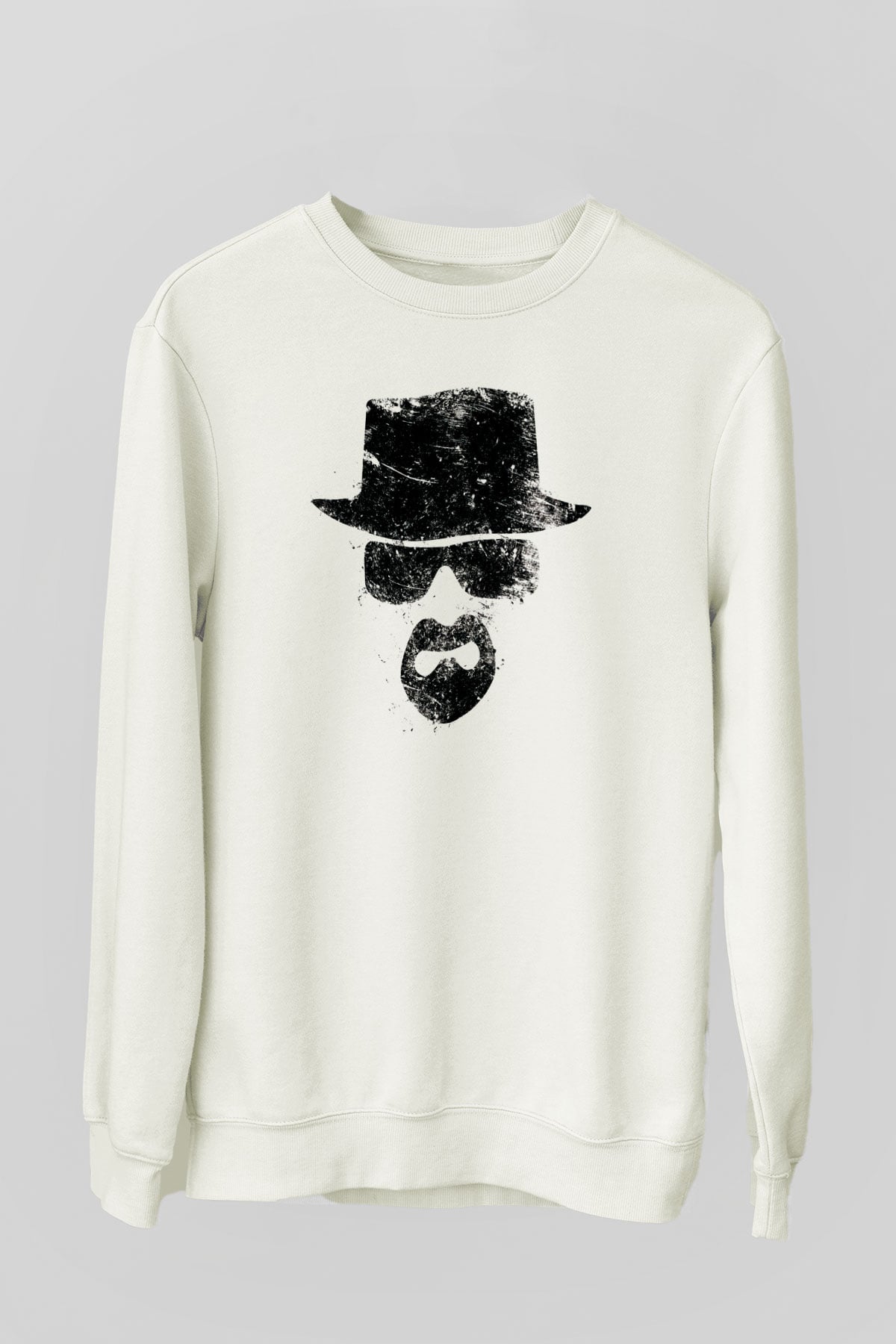 Breaking Bad Heisenberg Beyaz Unisex Sweatshirt