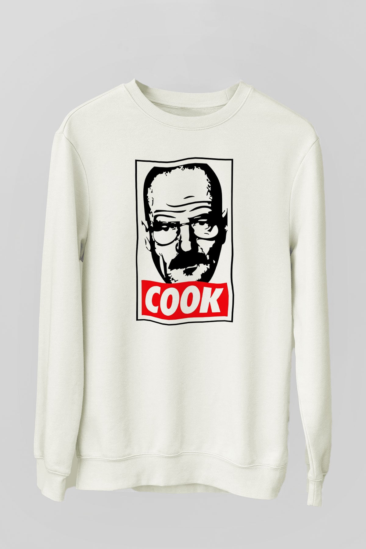 Breaking Bad Heisenberg Beyaz Unisex Sweatshirt