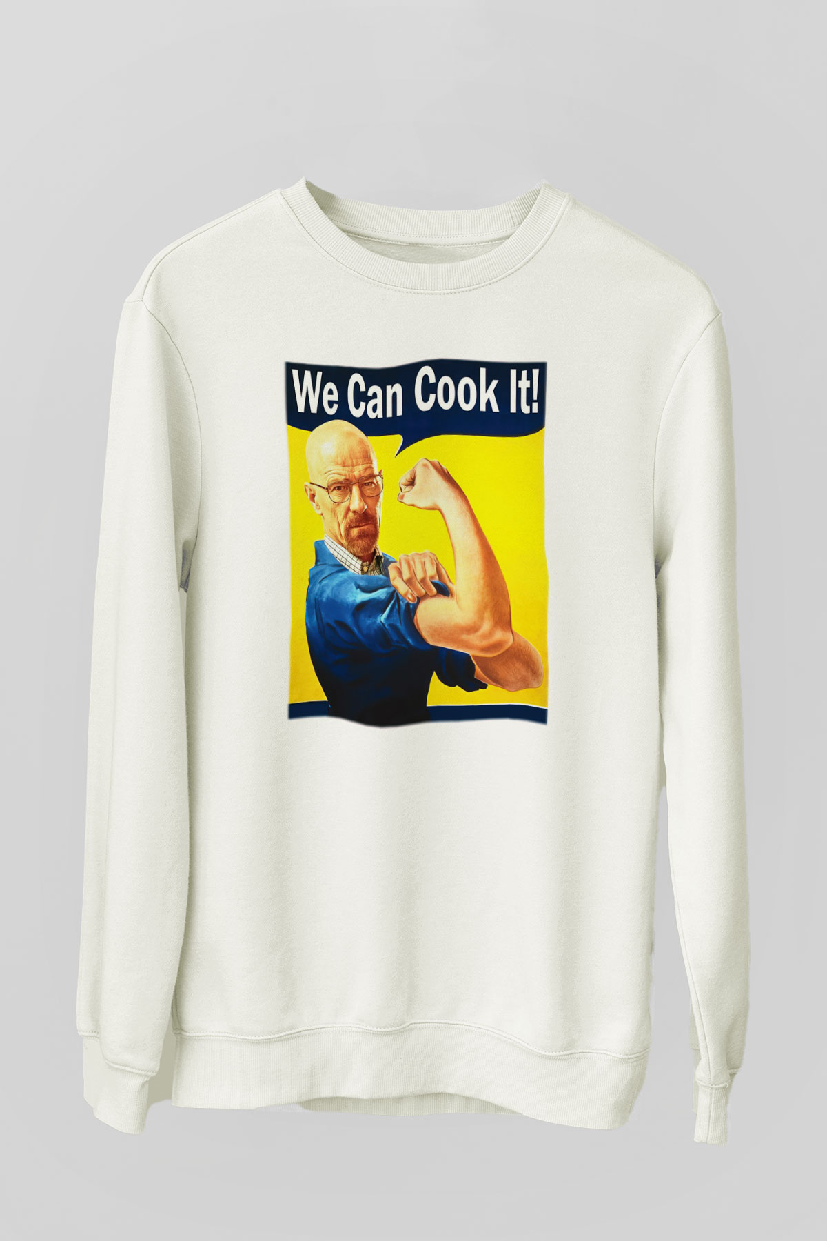 Breaking Bad Heisenberg Cook Beyaz Unisex Sweatshirt