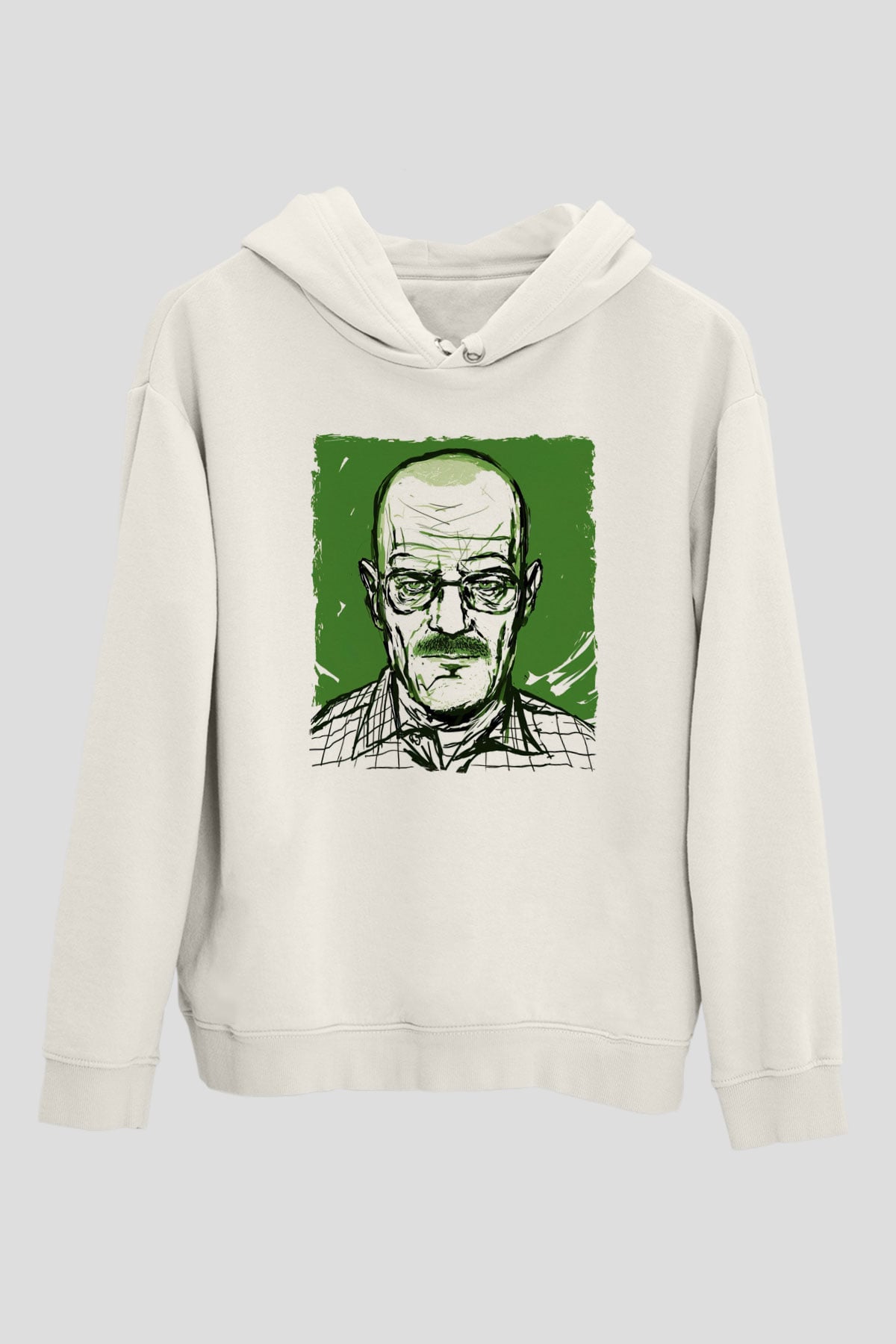 Breaking Bad Heisenberg Hail To The King Beyaz Unisex Hoodie