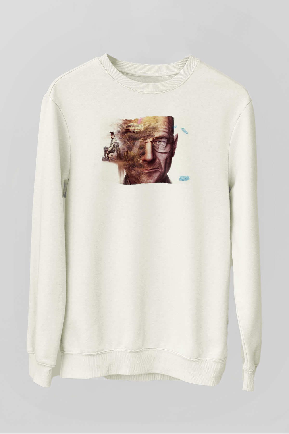 Breaking Bad Heisenberg Heisenberg Beyaz Unisex Sweatshirt