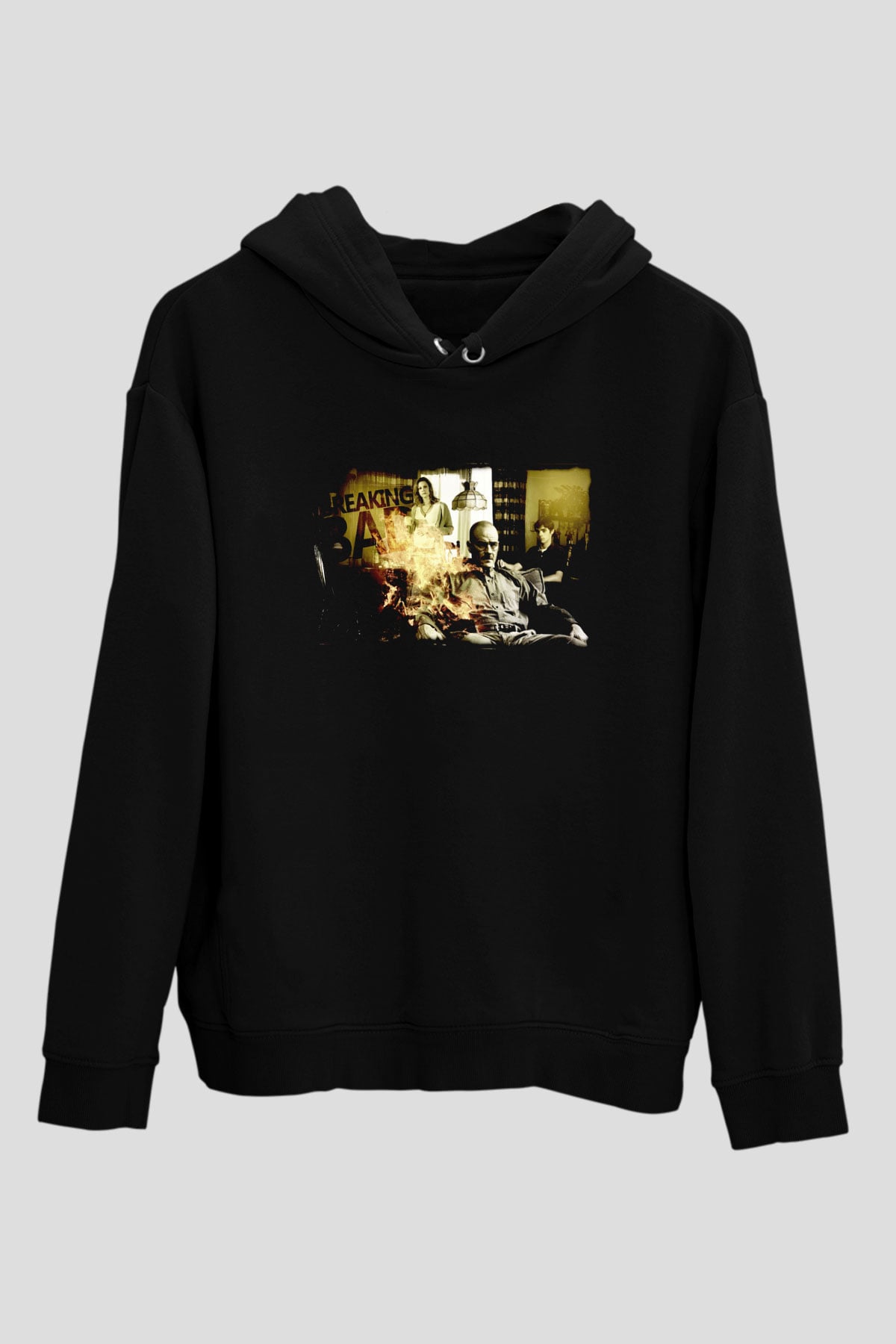 Breaking Bad Heisenberg Siyah Unisex Hoodie
