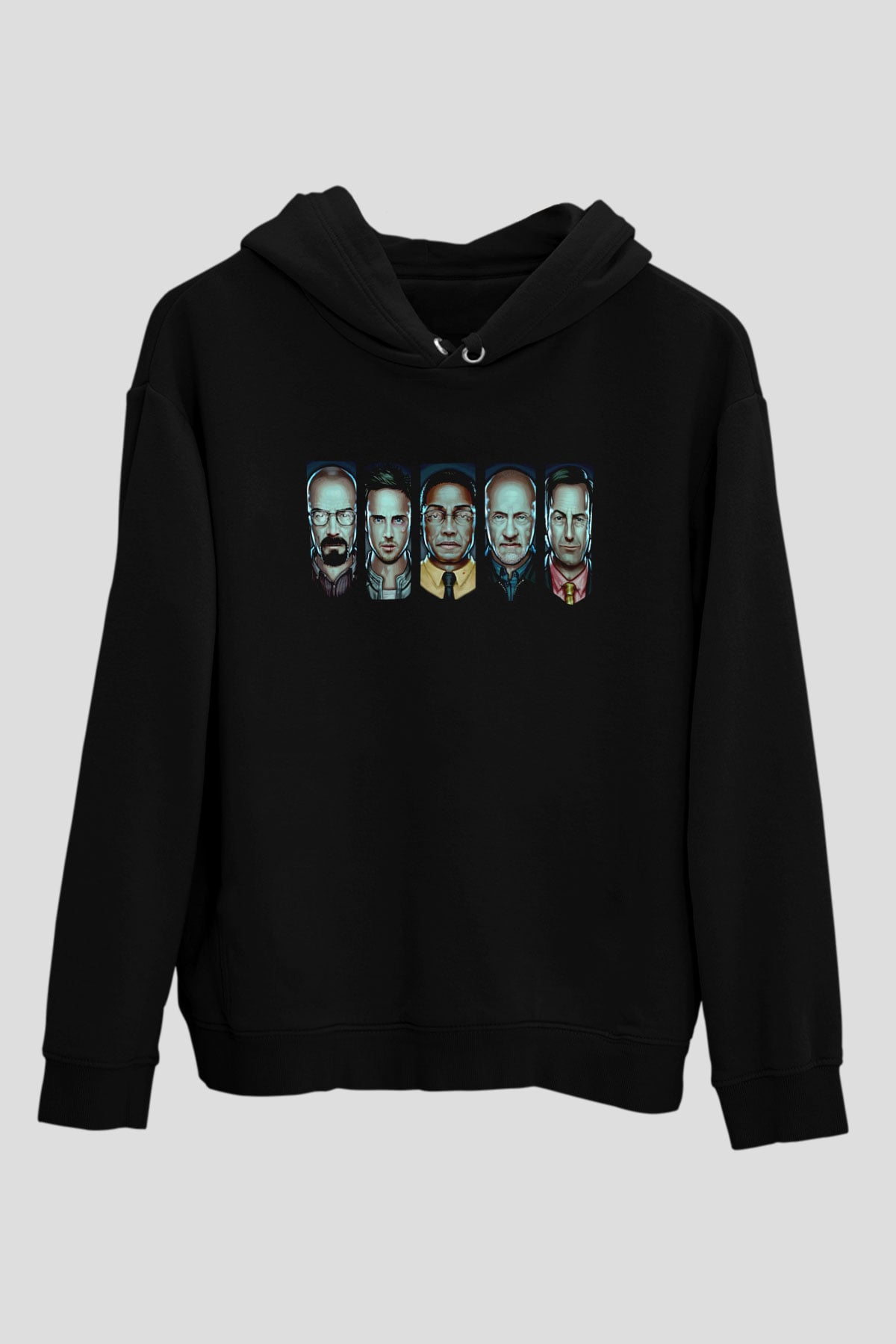 Breaking Bad Heisenberg Siyah Unisex Hoodie