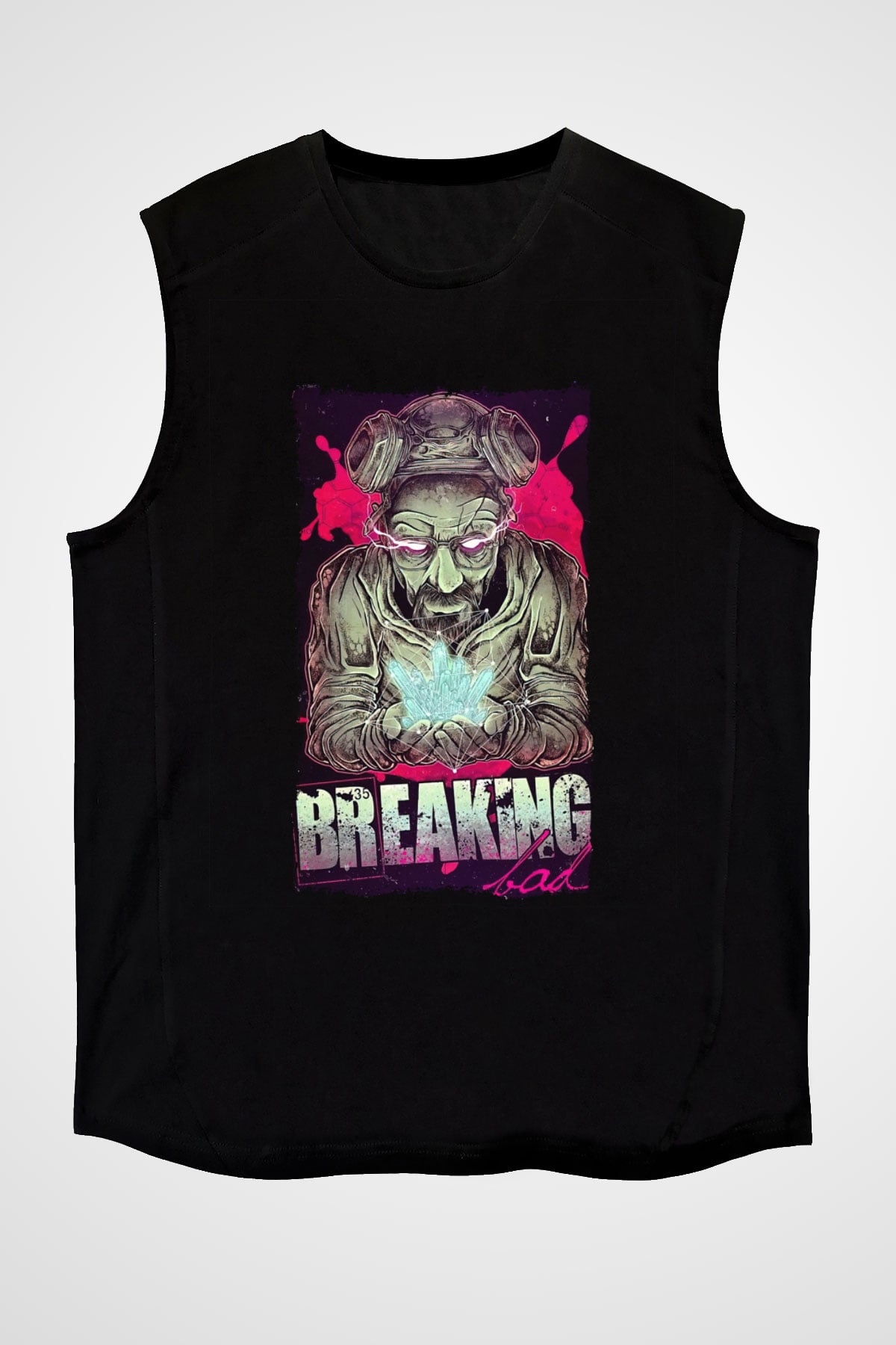 Breaking Bad Heisenberg Siyah Unisex Kolsuz Tişört