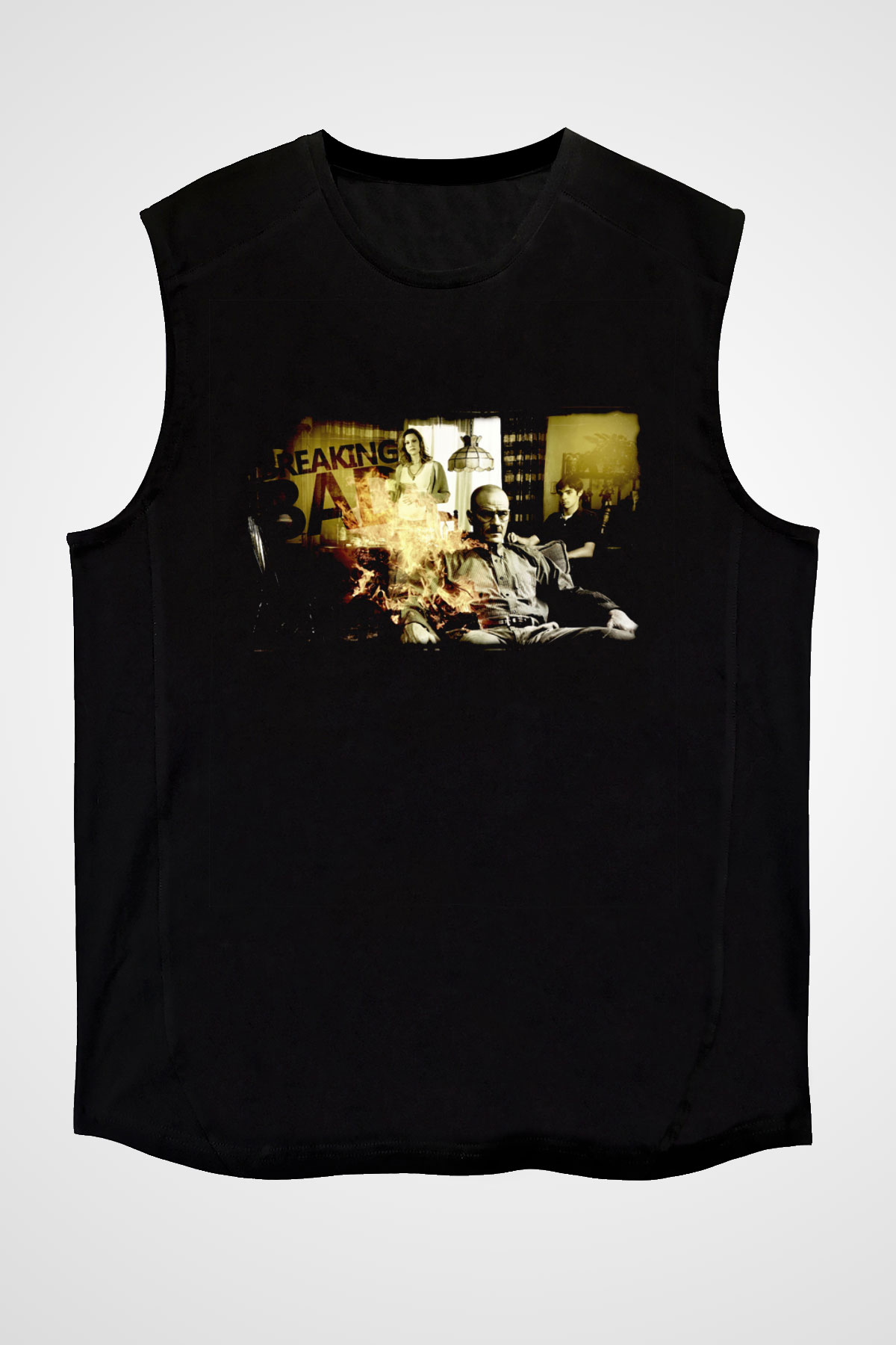 Breaking Bad Heisenberg Siyah Unisex Kolsuz Tişört