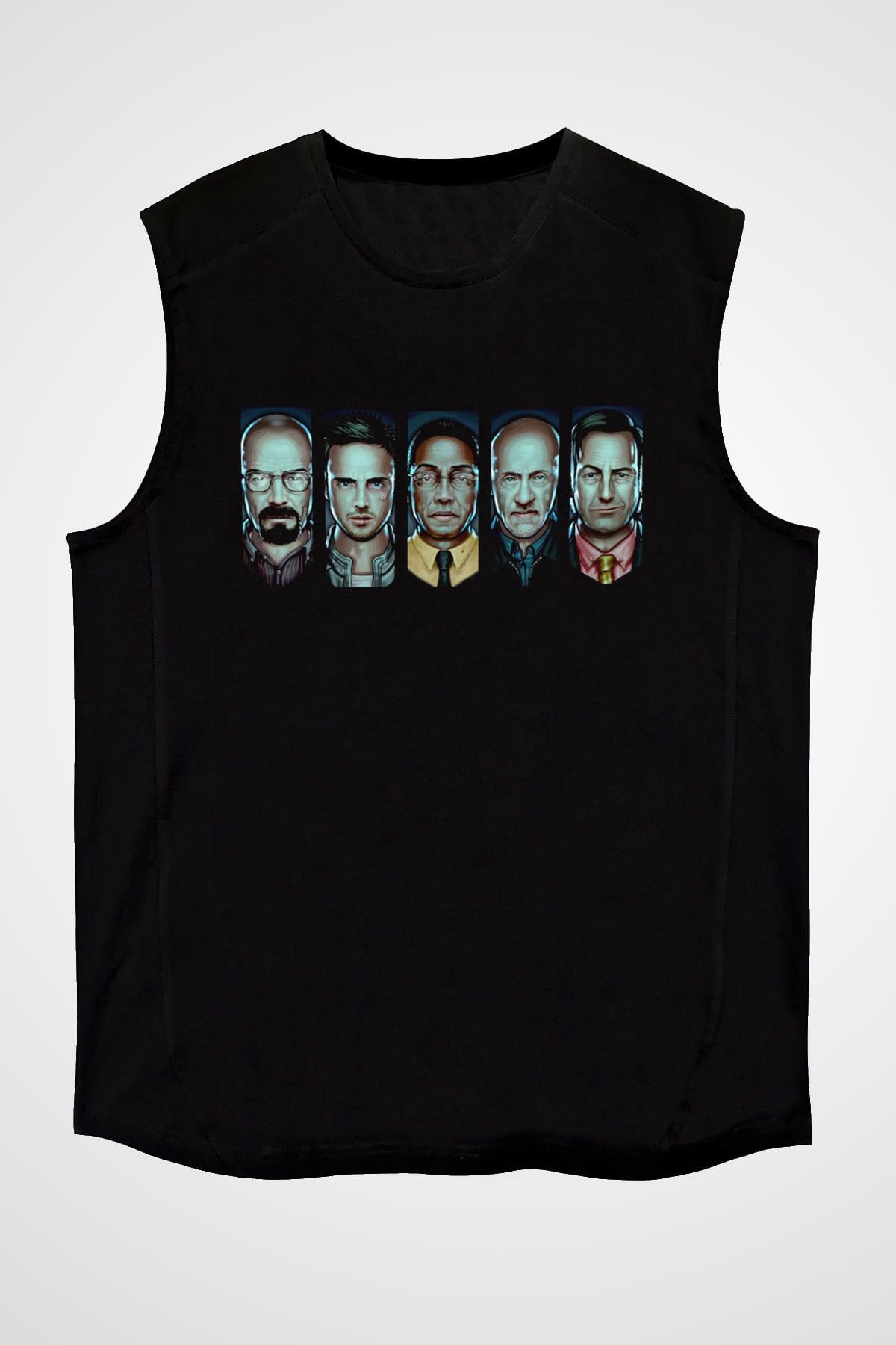 Breaking Bad Heisenberg Siyah Unisex Kolsuz Tişört