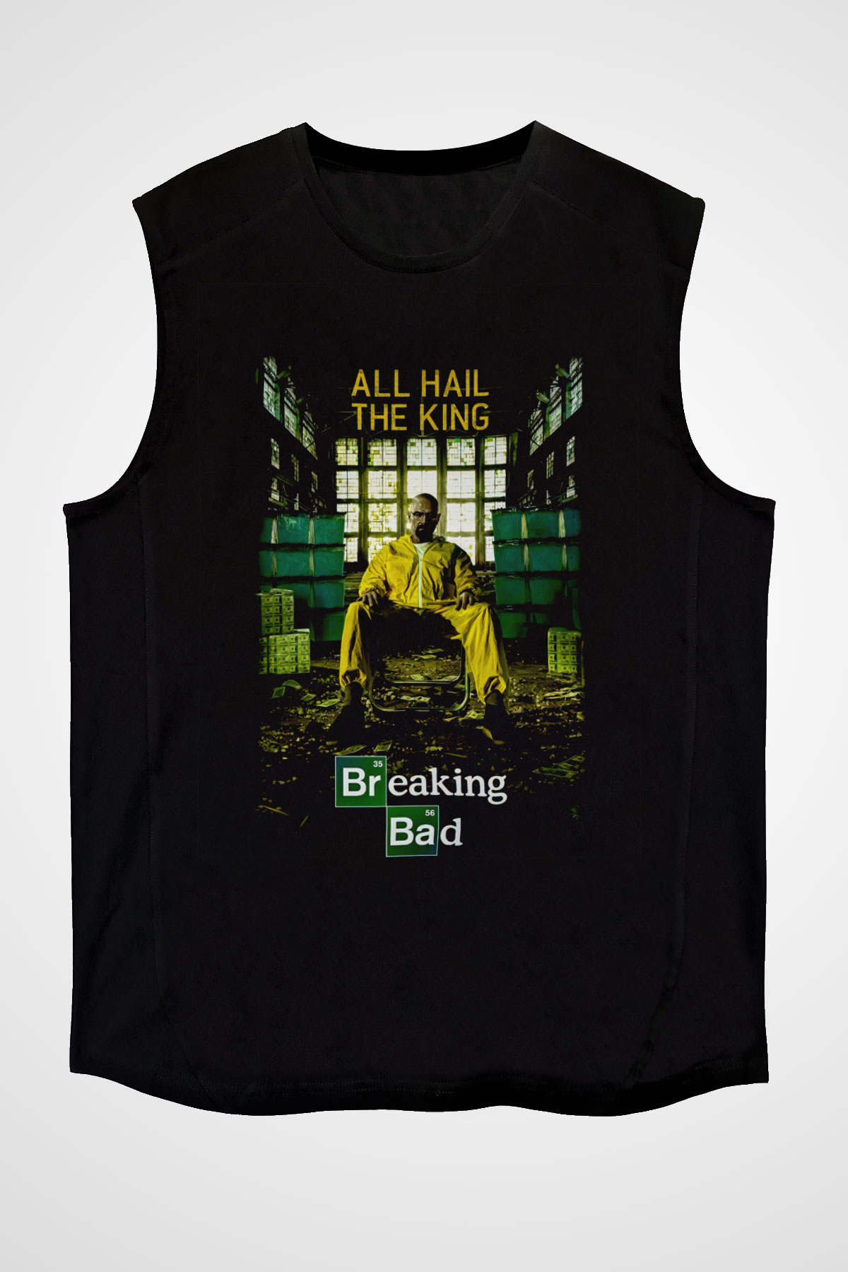 Breaking Bad Heisenberg Siyah Unisex Kolsuz Tişört