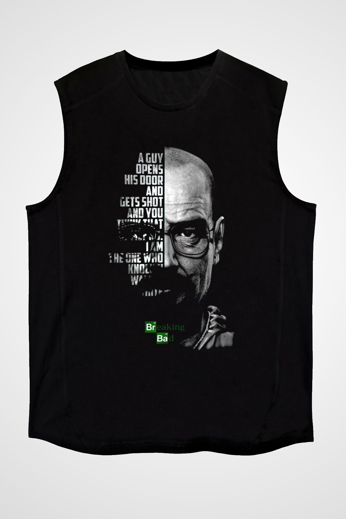Breaking Bad Heisenberg Siyah Unisex Kolsuz Tişört