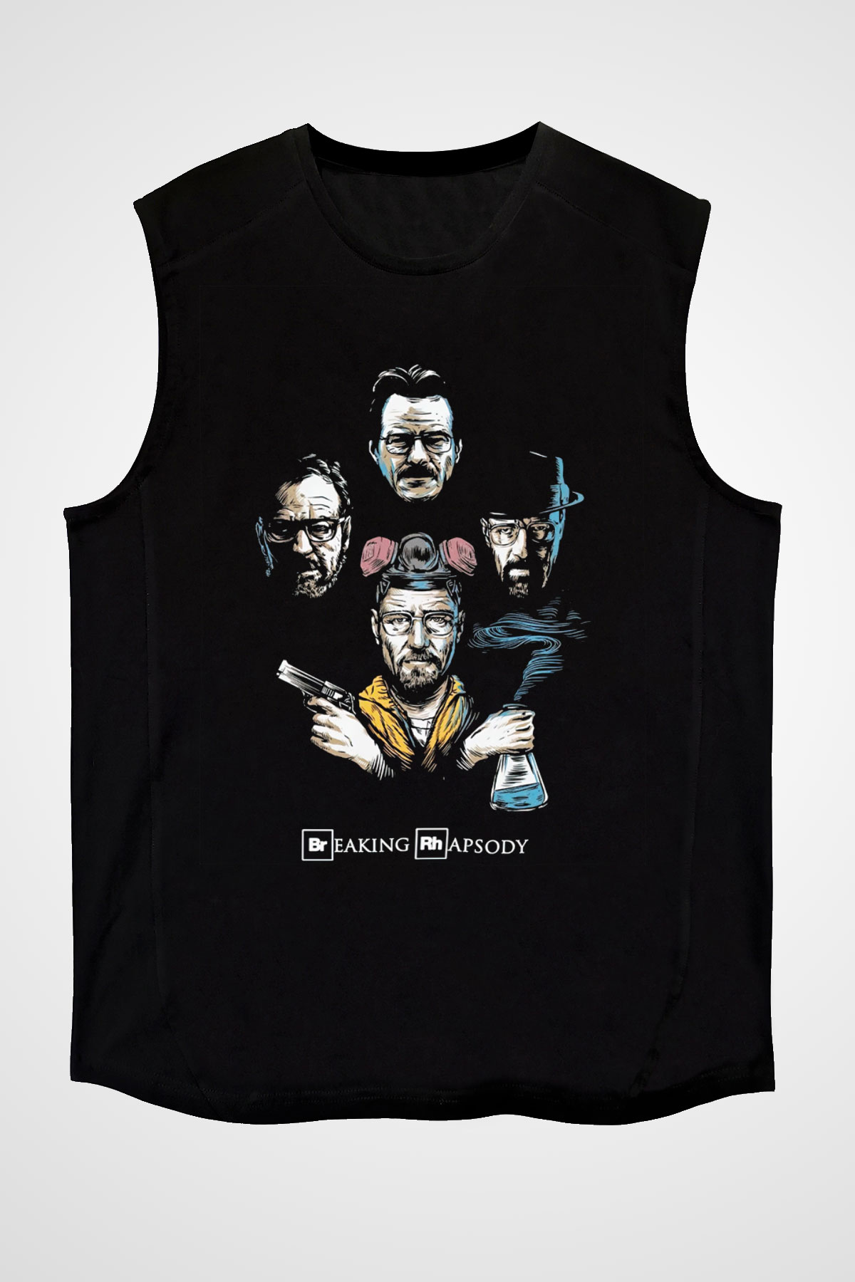 Breaking Bad Heisenberg Siyah Unisex Kolsuz Tişört