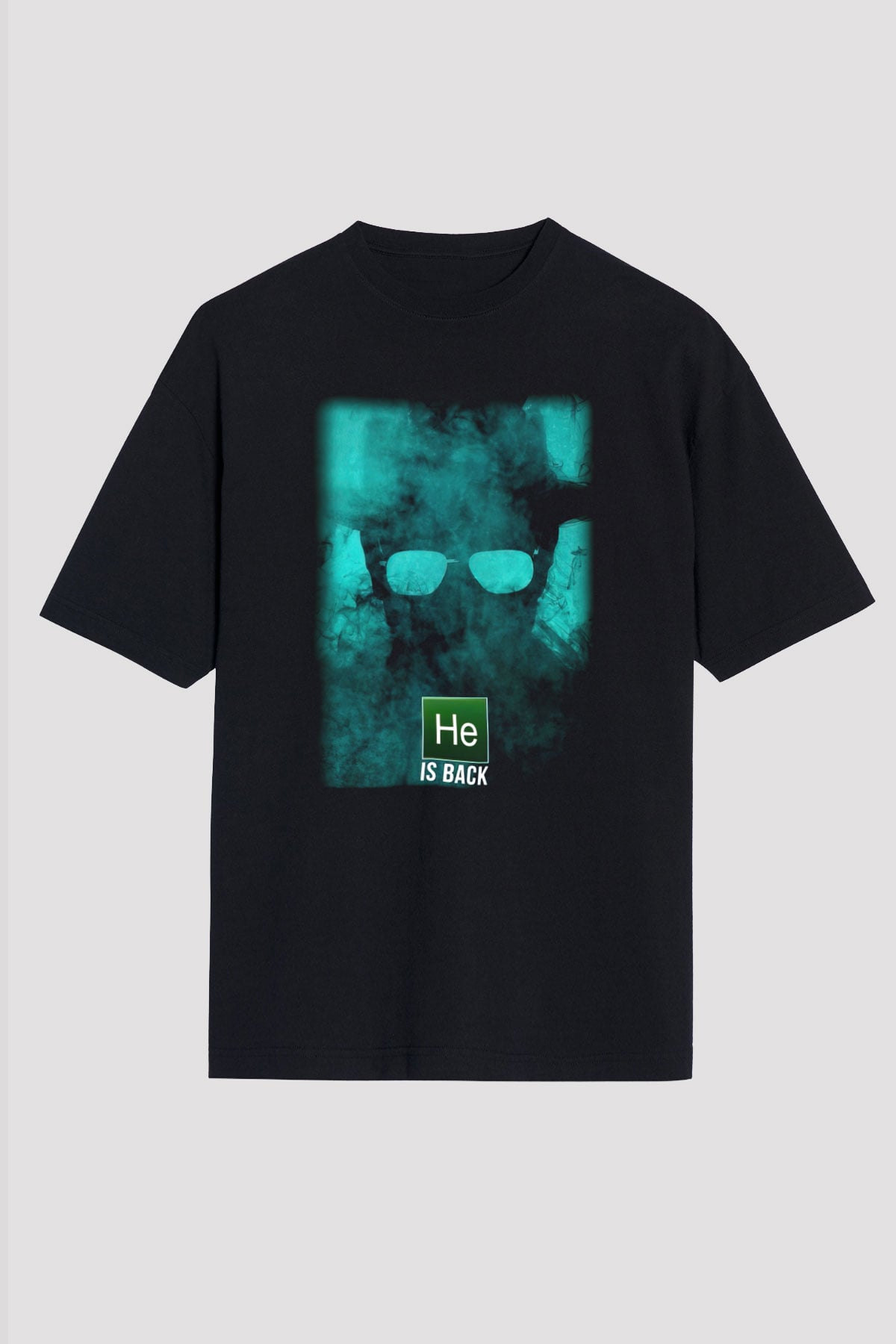 Breaking Bad Heisenberg Siyah Unisex Oversize Tişört T-Shirt