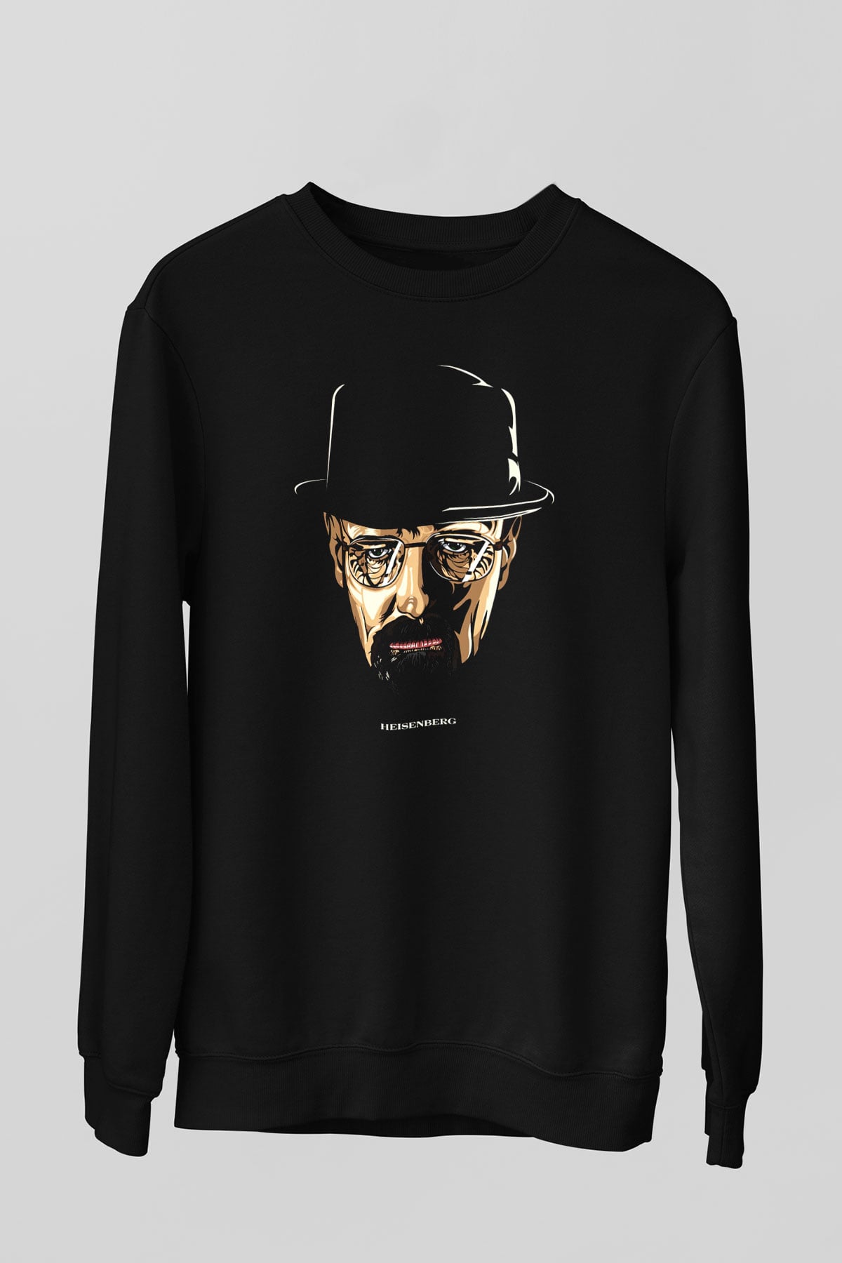 Breaking Bad Heisenberg Siyah Unisex Sweatshirt