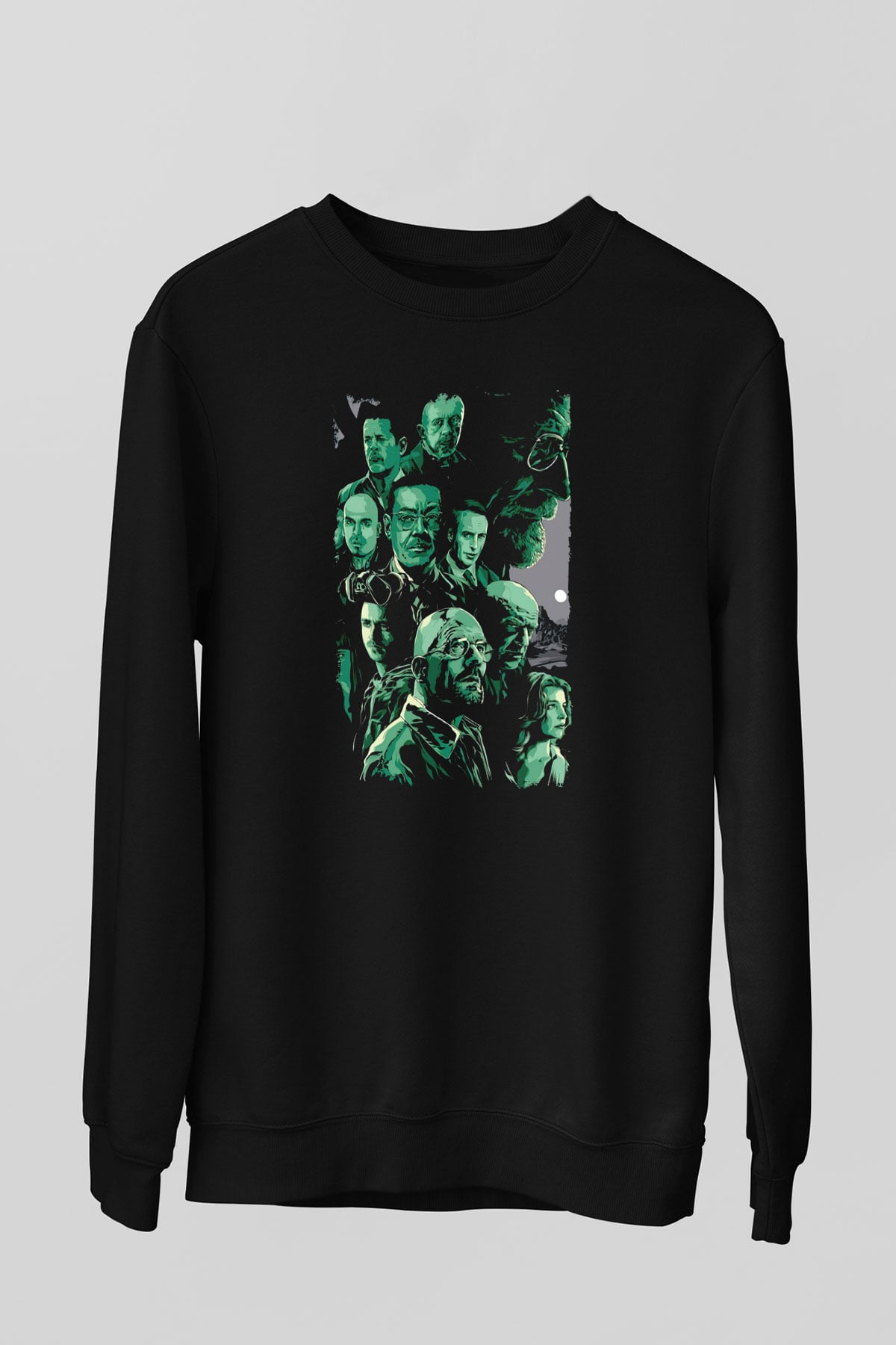 Breaking Bad Heisenberg Siyah Unisex Sweatshirt