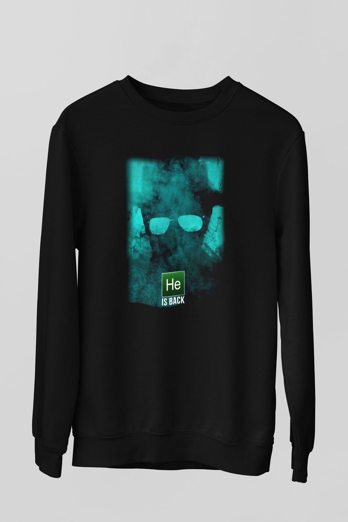 Breaking Bad Heisenberg Siyah Unisex Sweatshirt