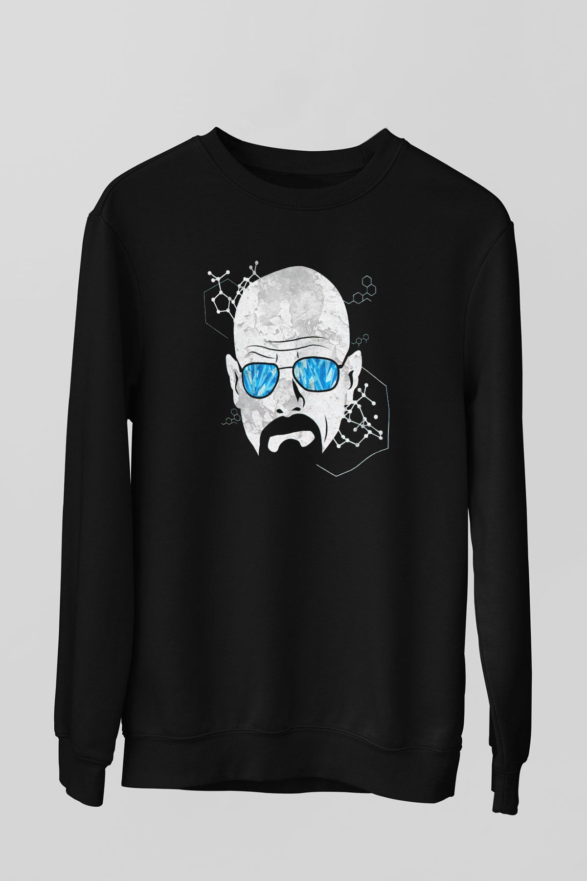 Breaking Bad Heisenberg Siyah Unisex Sweatshirt